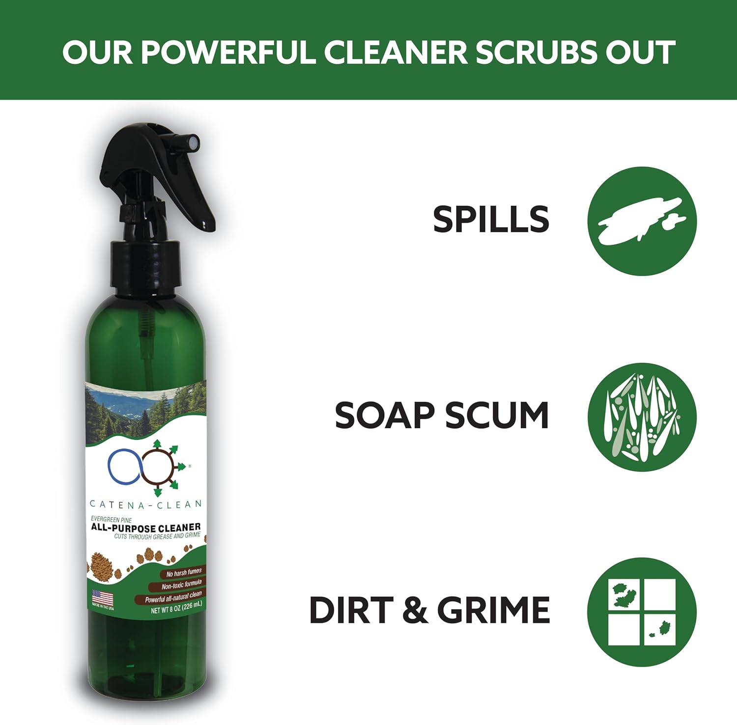 Catena Nano Natural Pine Bathroom Cleaner Pack of 3