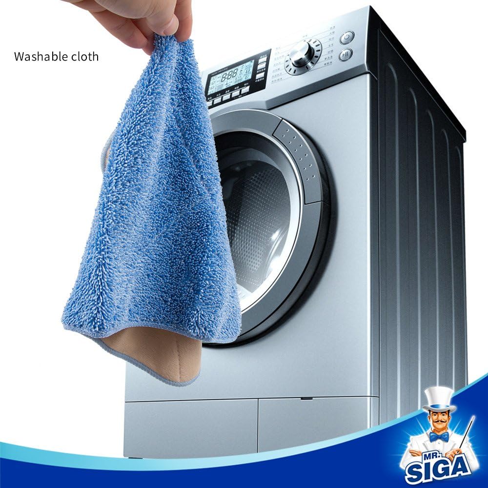MRSIGA Professional Microfiber Mop Refills Pack of 3 42cm x 23cm