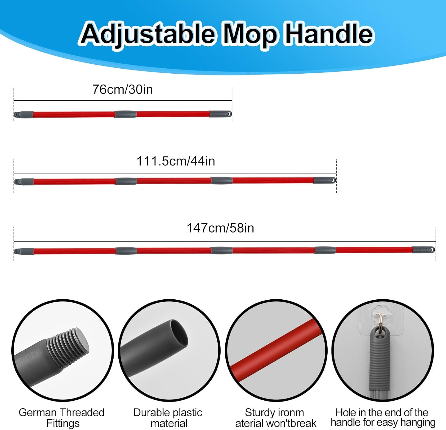 Heuihm Spin Mop Replacement Set for Ocedar Rinseclean 2 Tank System