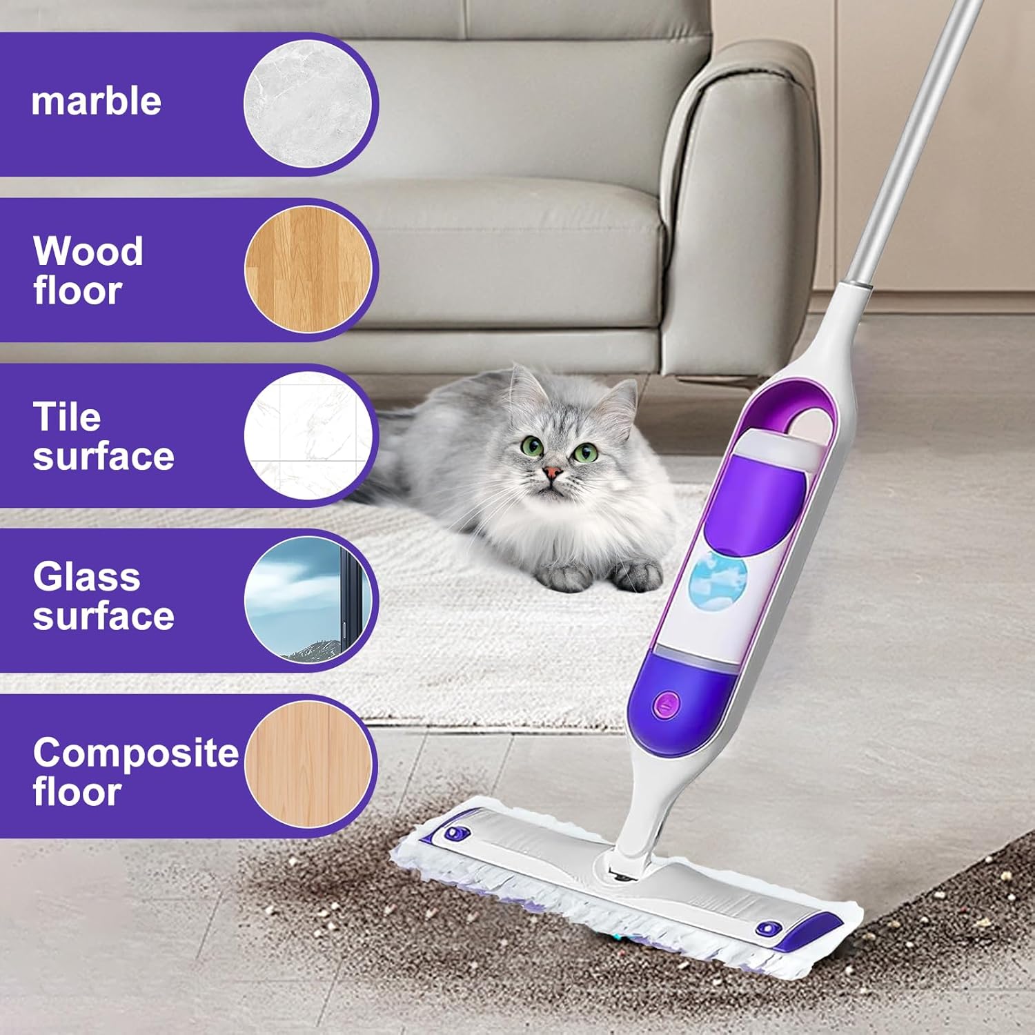 ZMZPA Power Mop Pads for Swiffer Compatible 32 Refills