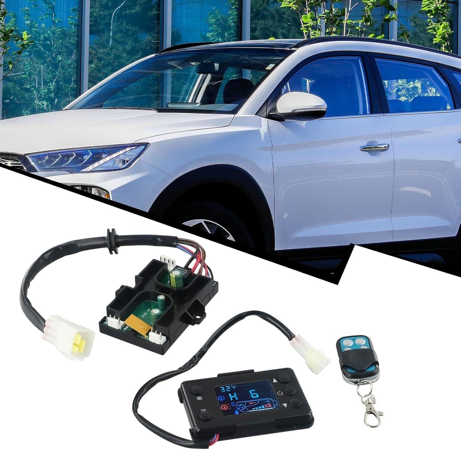 Marebm Air Heater Controller with Remote LCD Monitor Switch