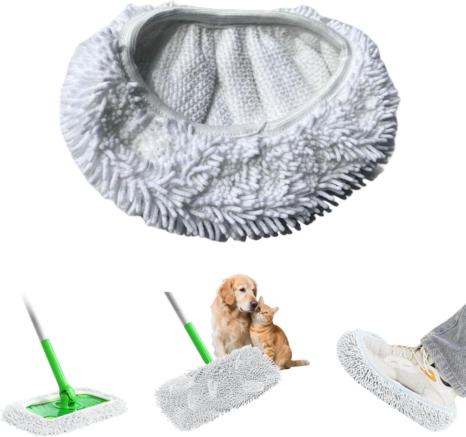 WOAIXUEXI Reusable Mop Pads 4pcs - 103 x 45in