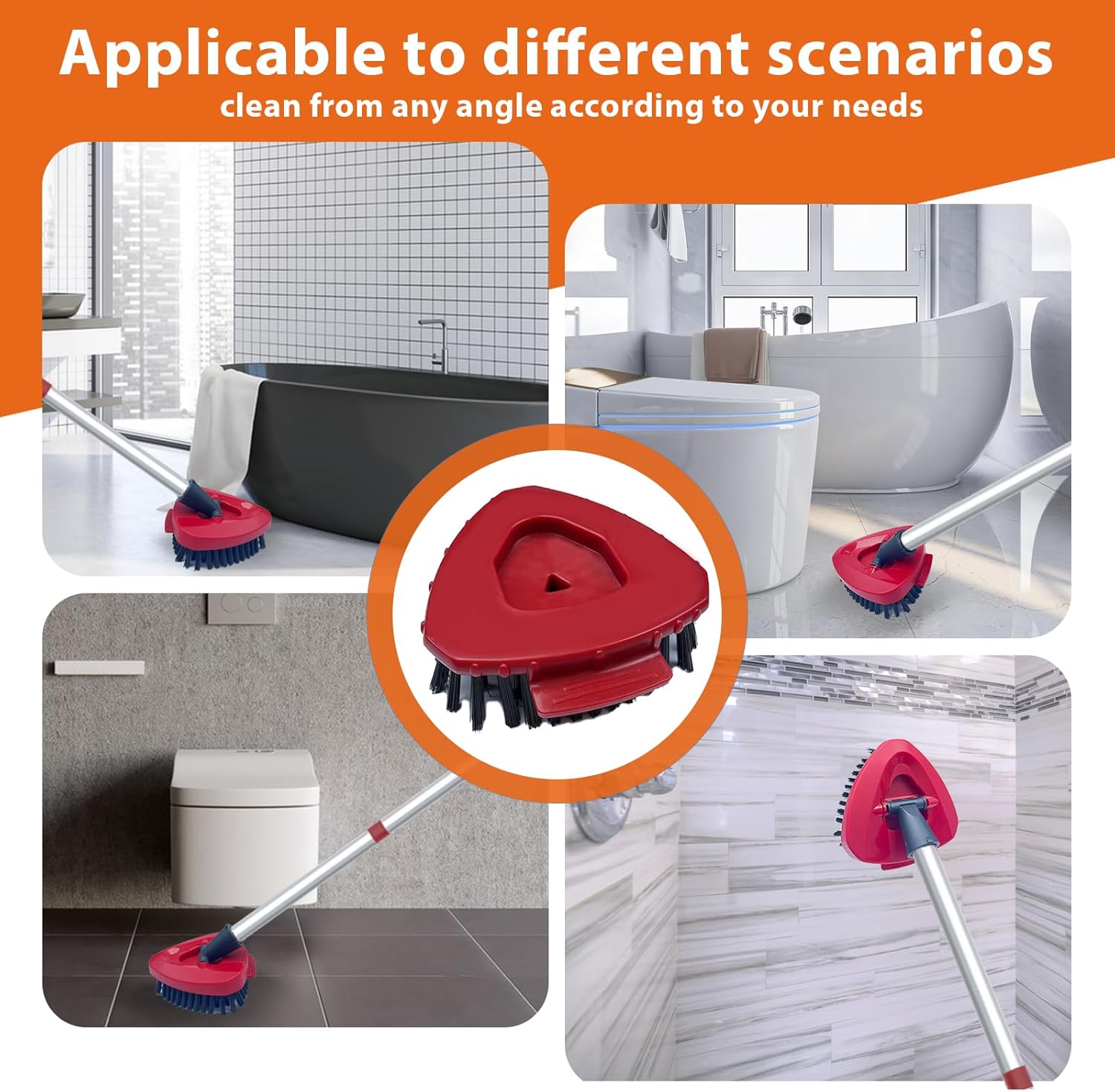 Fatmass Upgraded Spin Mop Replacement Brush for O-Cedar RinseClean 2 Tank