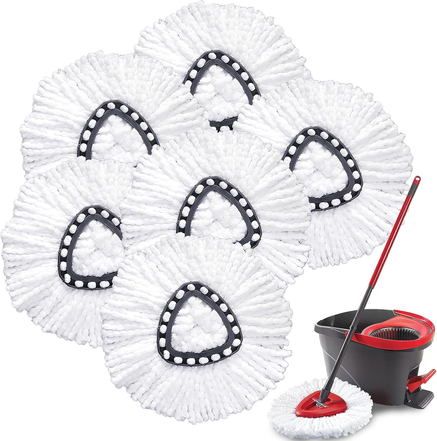 TATAANTY Spin Mop Replacement Heads 6 Pack