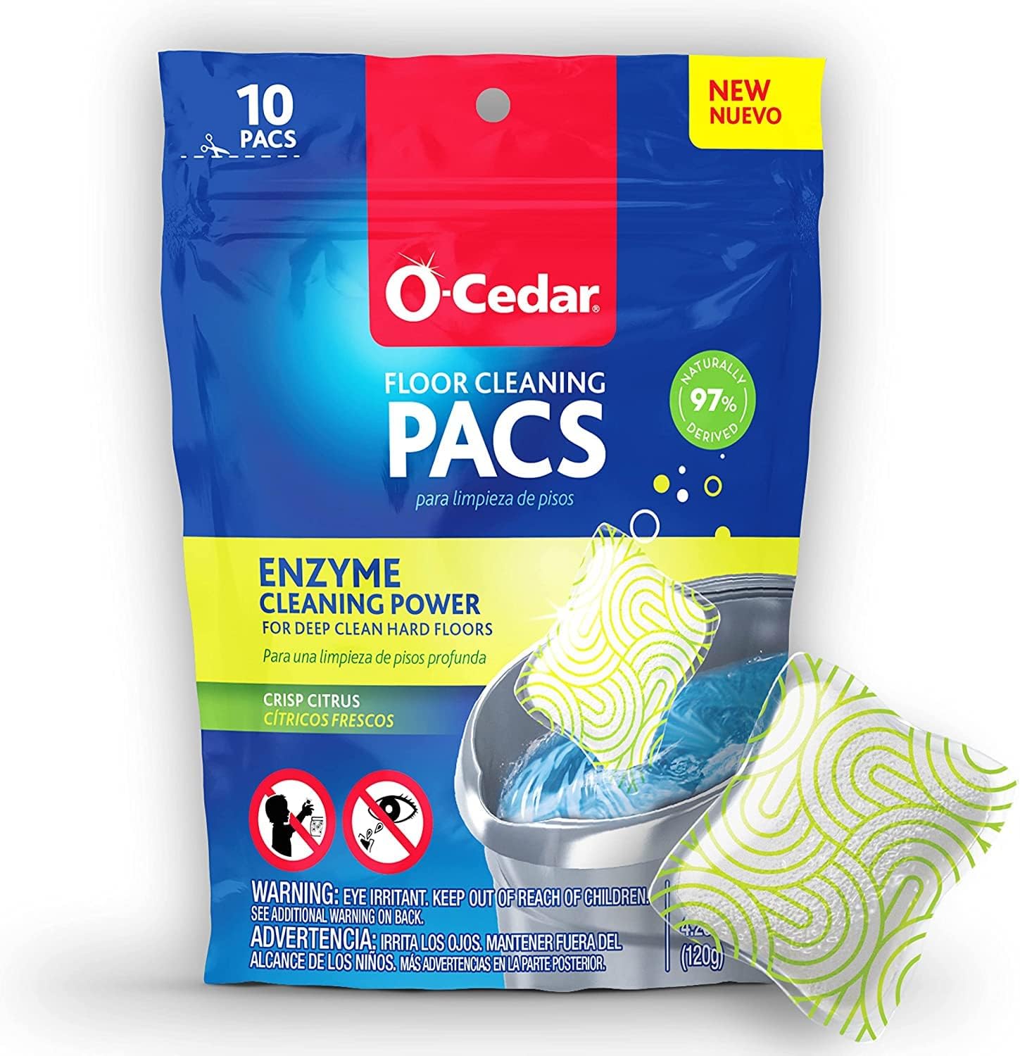 O-Cedar Floor Cleaning 30ct PACs Citrus Scent