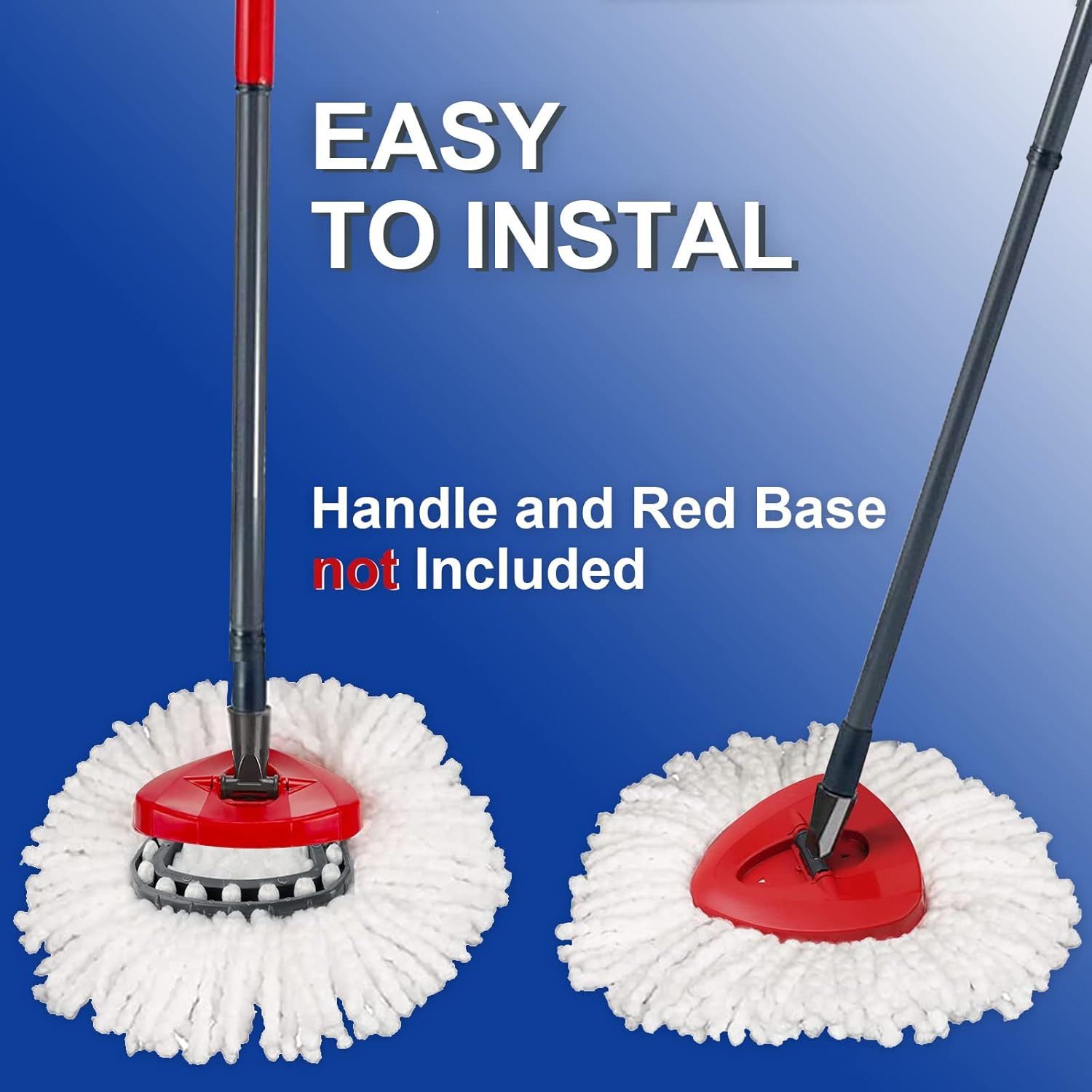 HiBaBy 4 Pack Mop Head Replacement for O Cedar Mop