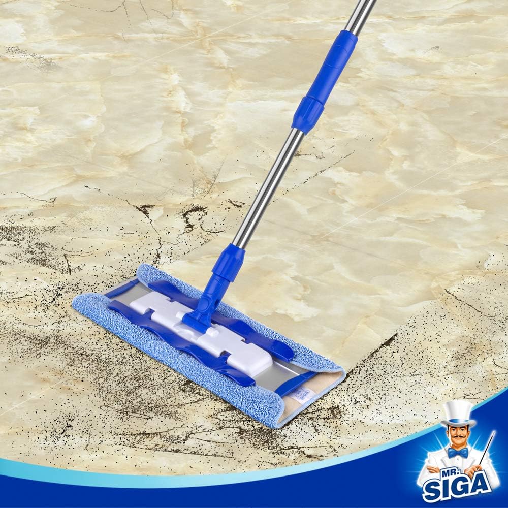 MRSIGA Professional Microfiber Mop Refills Pack of 3 42cm x 23cm