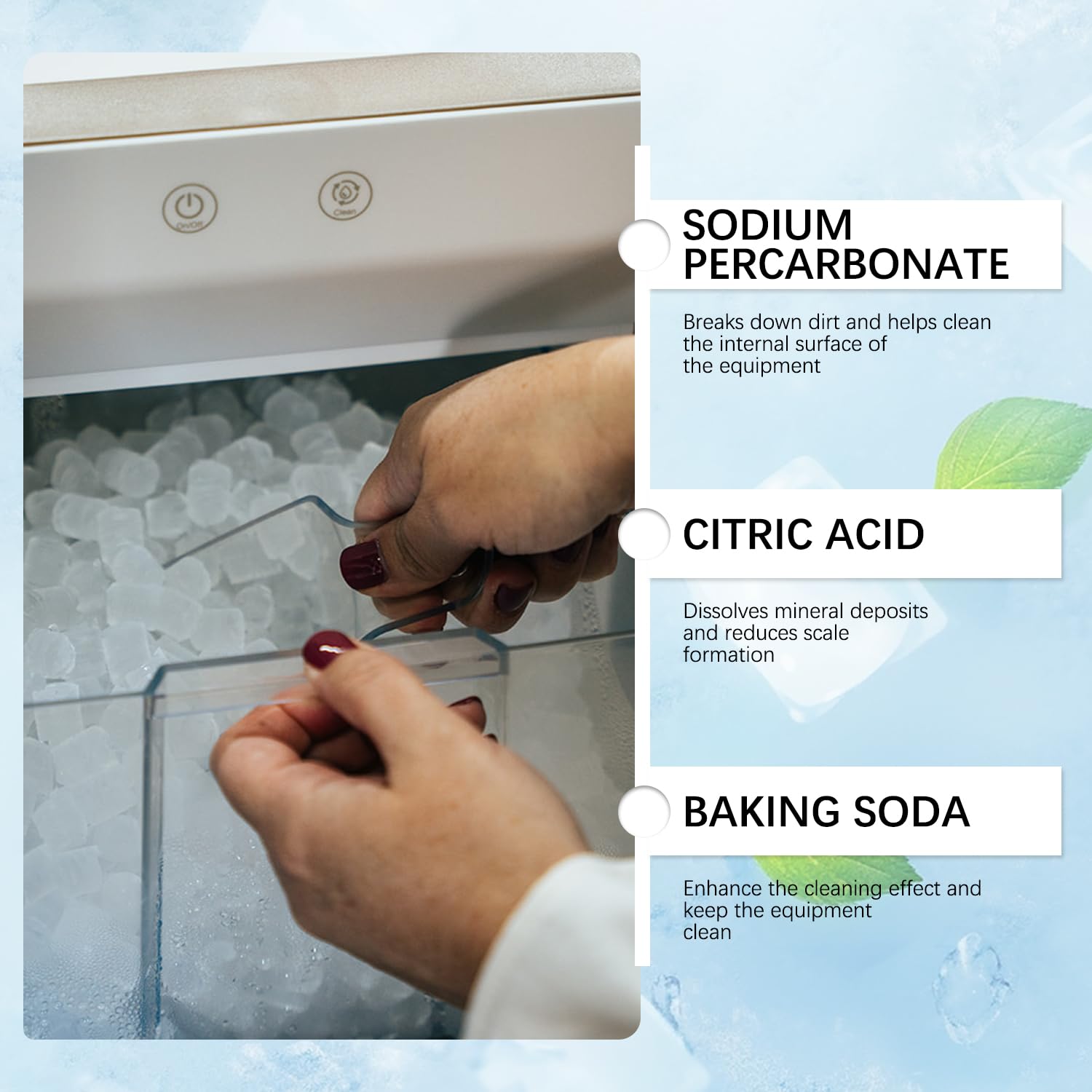 iaredon Ice Machine Cleaner Descaler Tablets 12 Count
