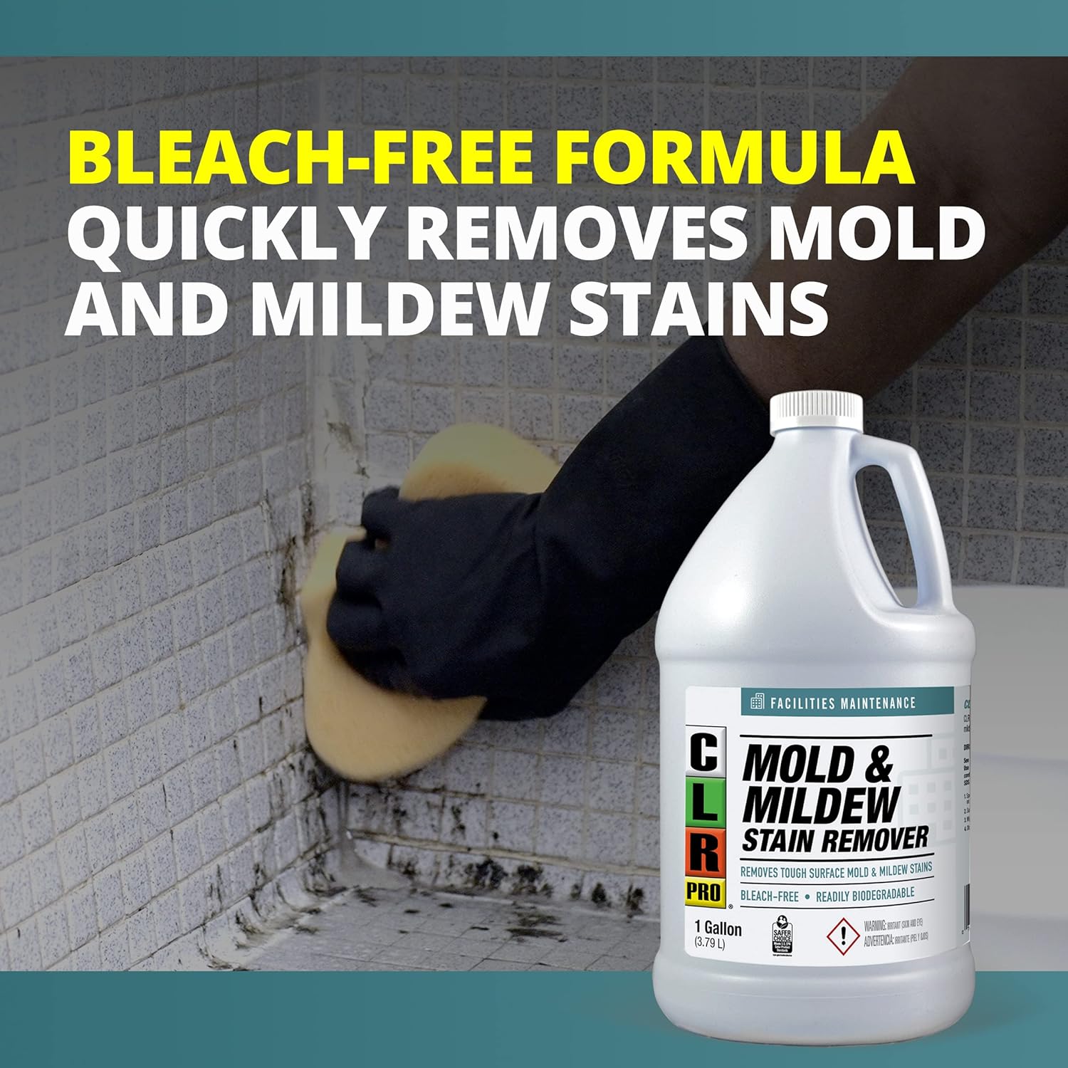 CLR PRO Heavy Duty Mold Mildew Stain Remover - 1 Gallon Bottle 1