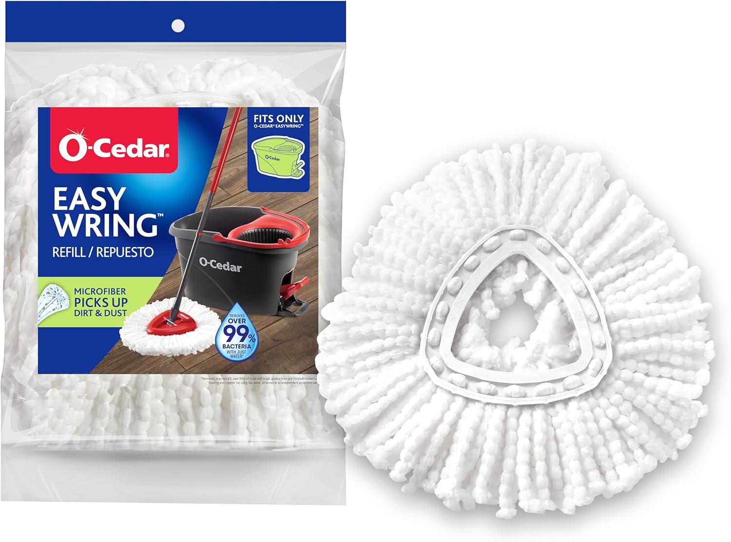 O-Cedar EasyWring Spin Mop Microfiber Refill 3M Replacement