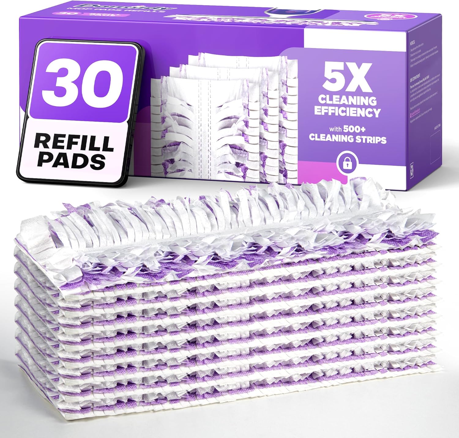 Domudy 5X Cleaning Power Mop Refills for Swiffer