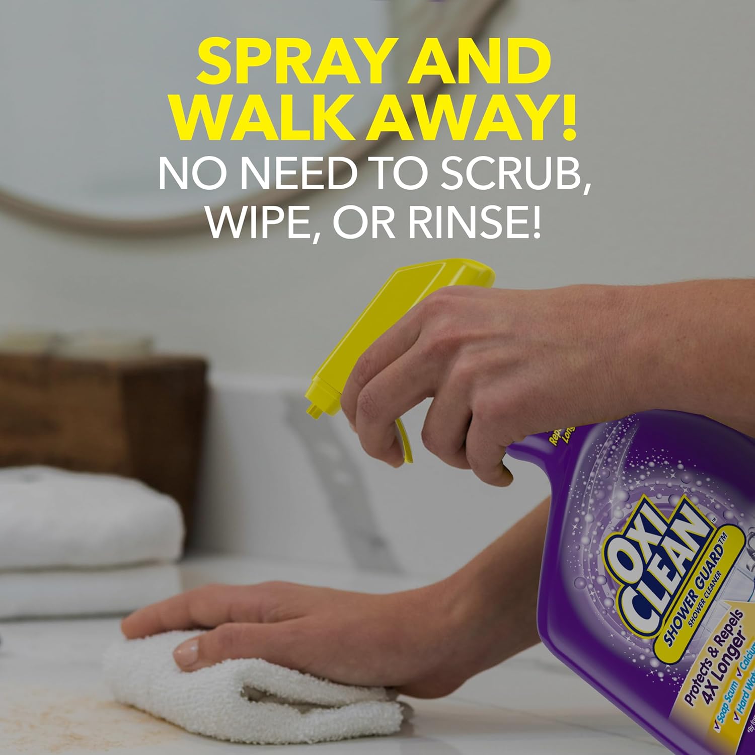 OxiClean Daily Shower Cleaner 30oz Shield Stains
