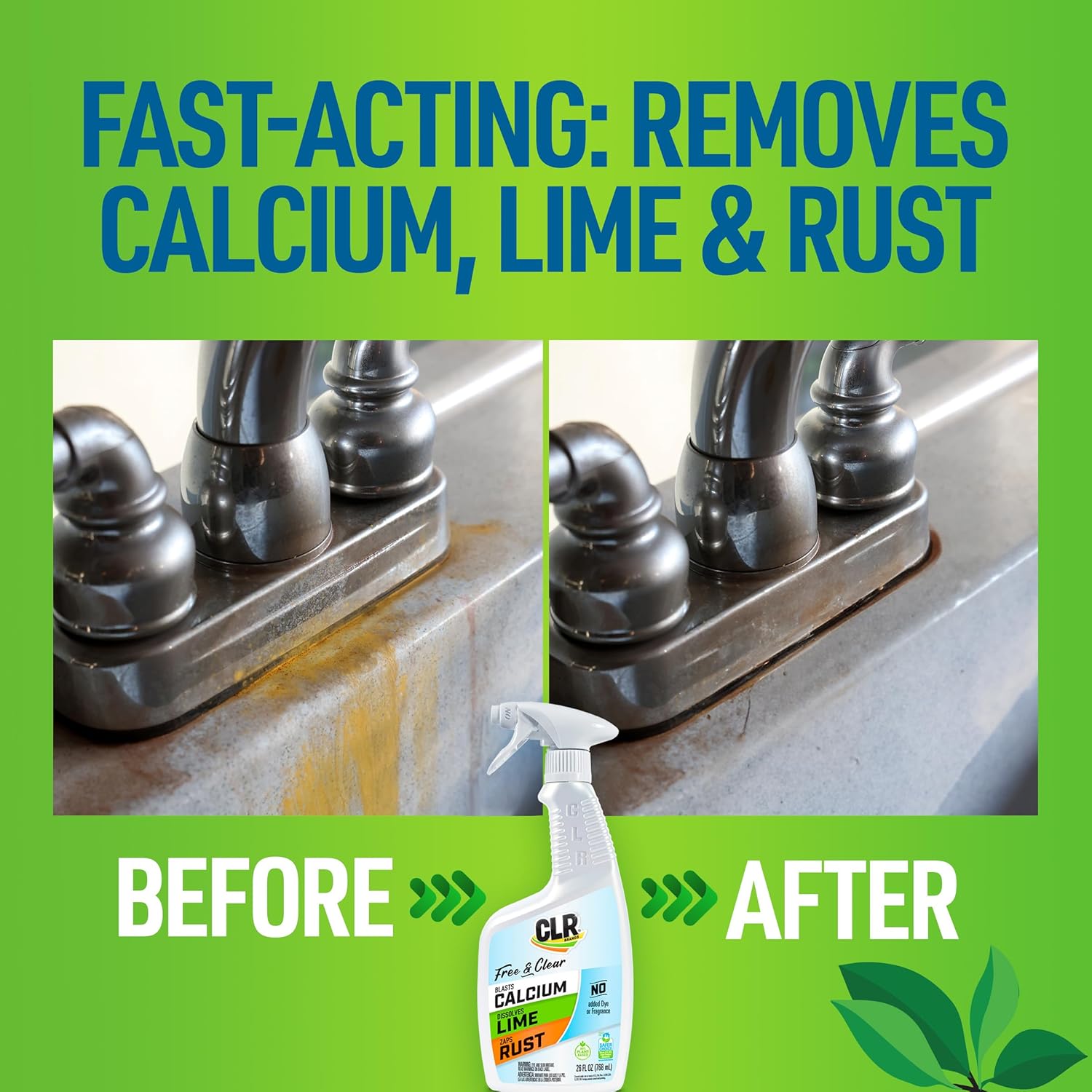 CLR Calcium Lime Rust Remover 26 Oz Free Clear