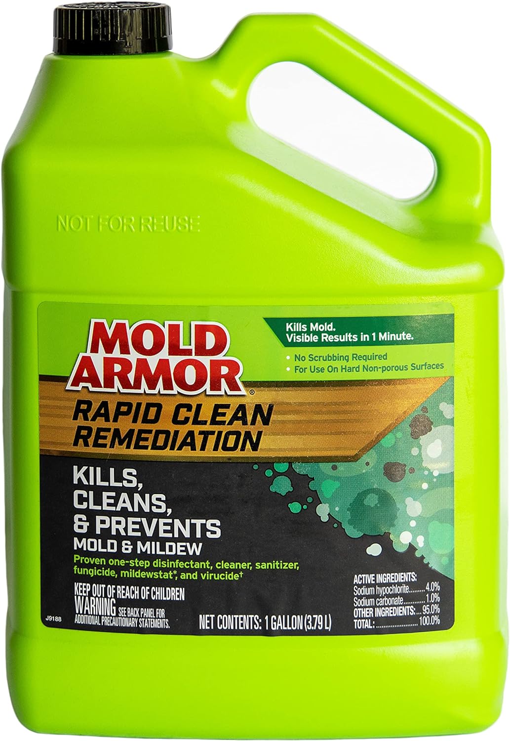Mold Armor Rapid Clean Remediation 1 Gallon - Kills Mold Mildew Prevents