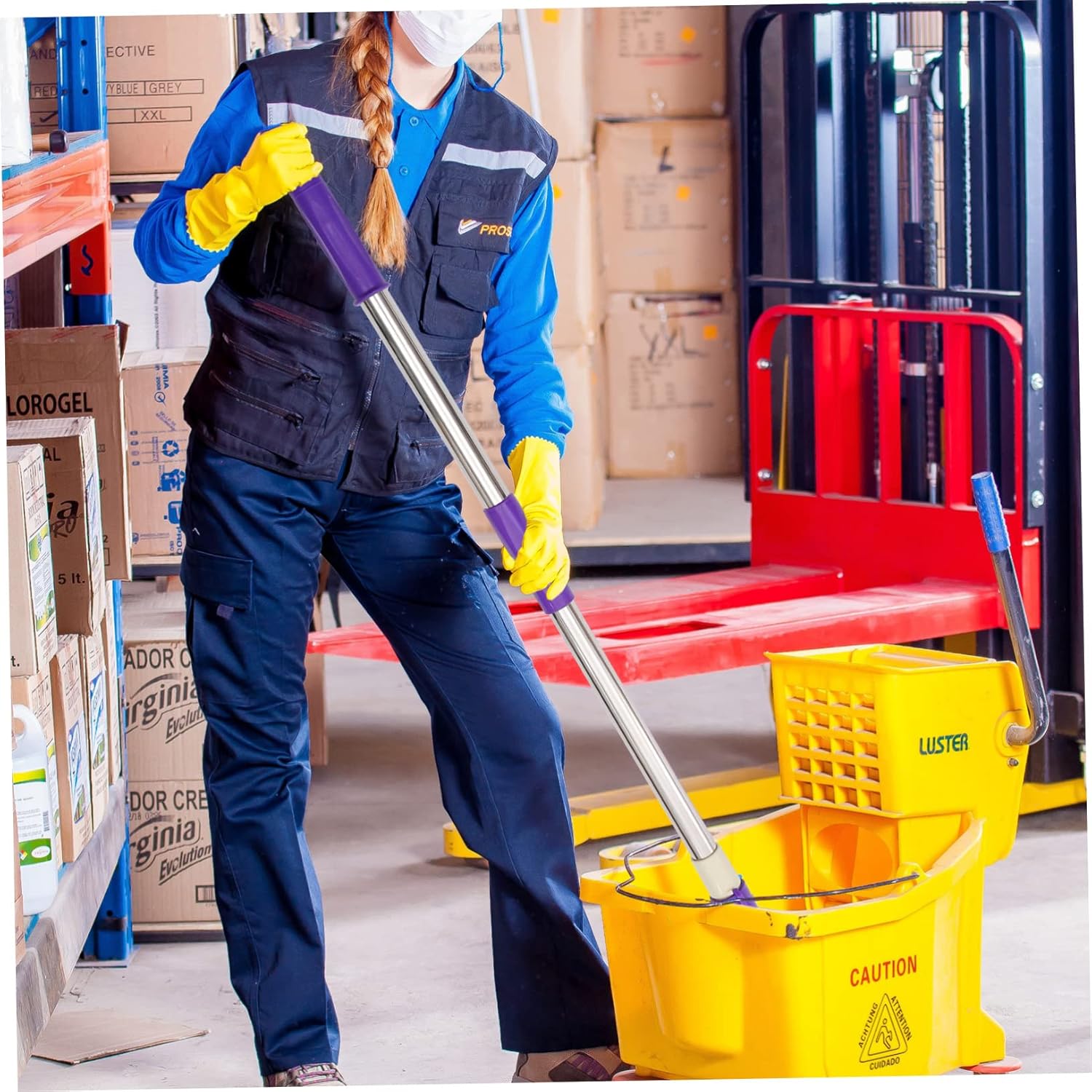Ipetboom Stainless Steel Mop Handle Replacement