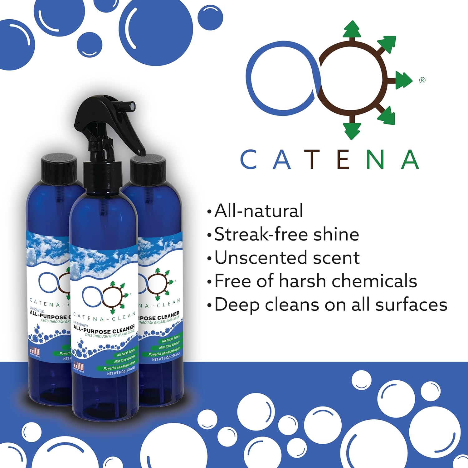 Catena Nano All Natural Bathroom Cleaner 8 fl oz