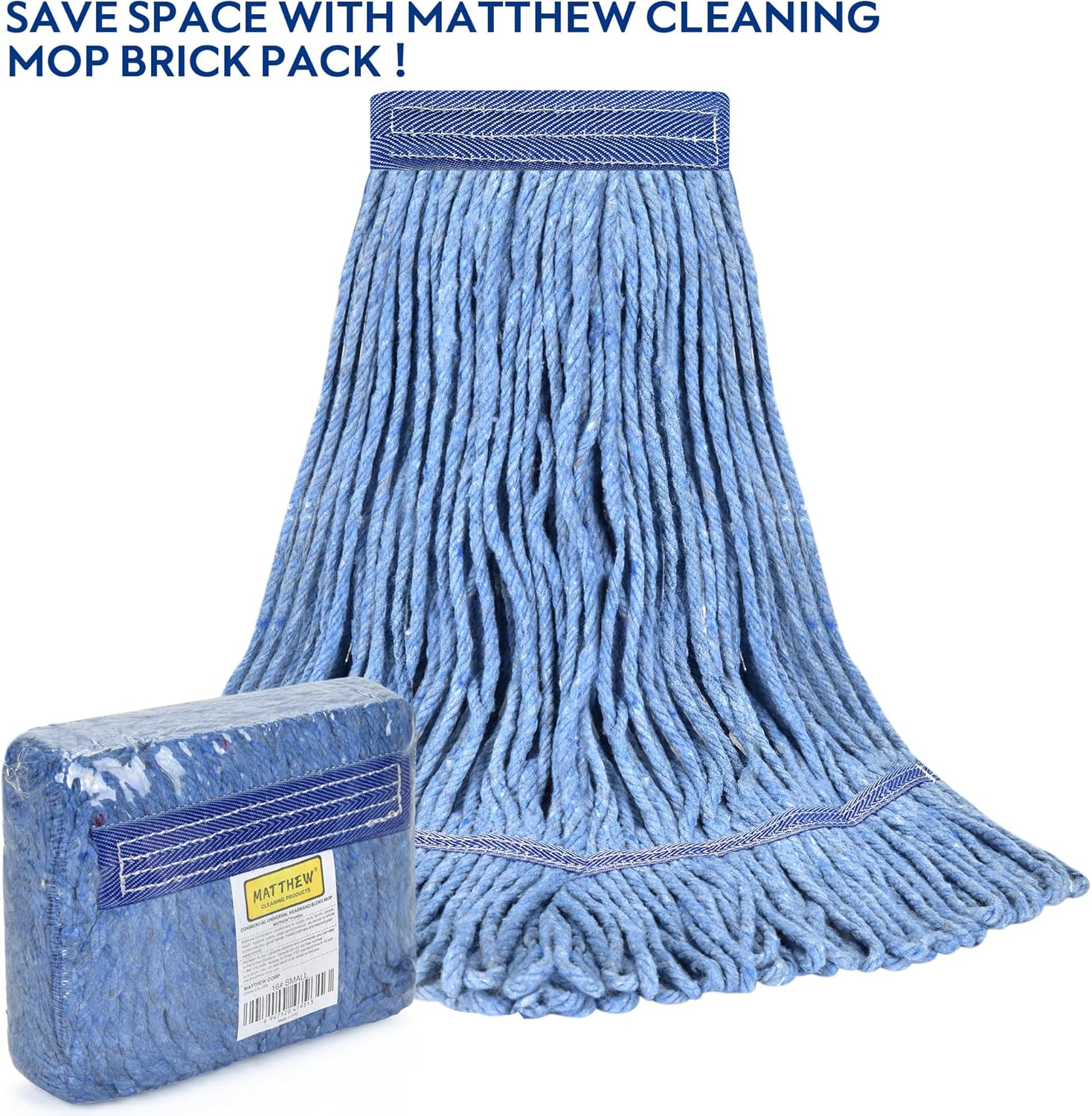L Luke Supply Heavy Duty Mop Head Replacement Pack of 6