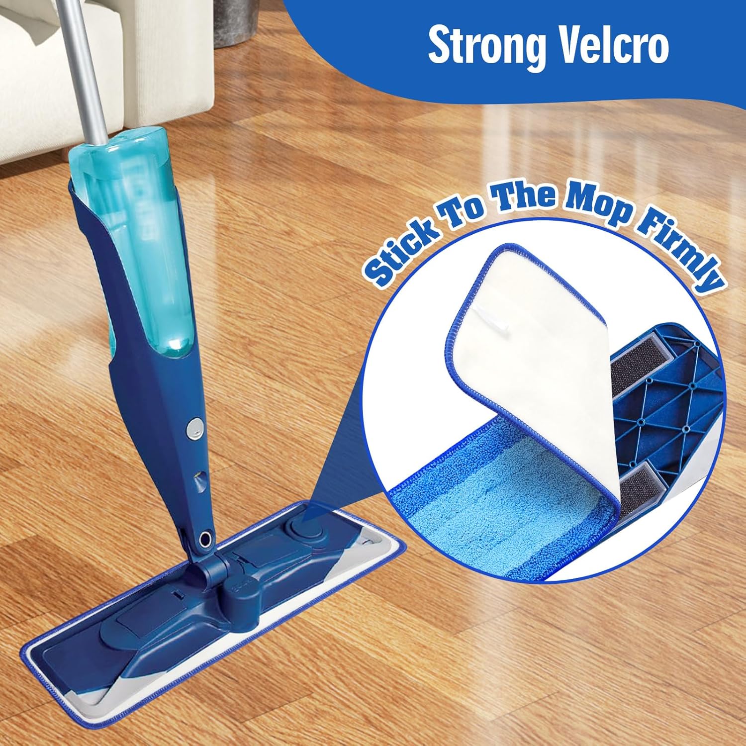4 Pack Microfiber Cleaning Pads for Bona Mops Washable Reusable