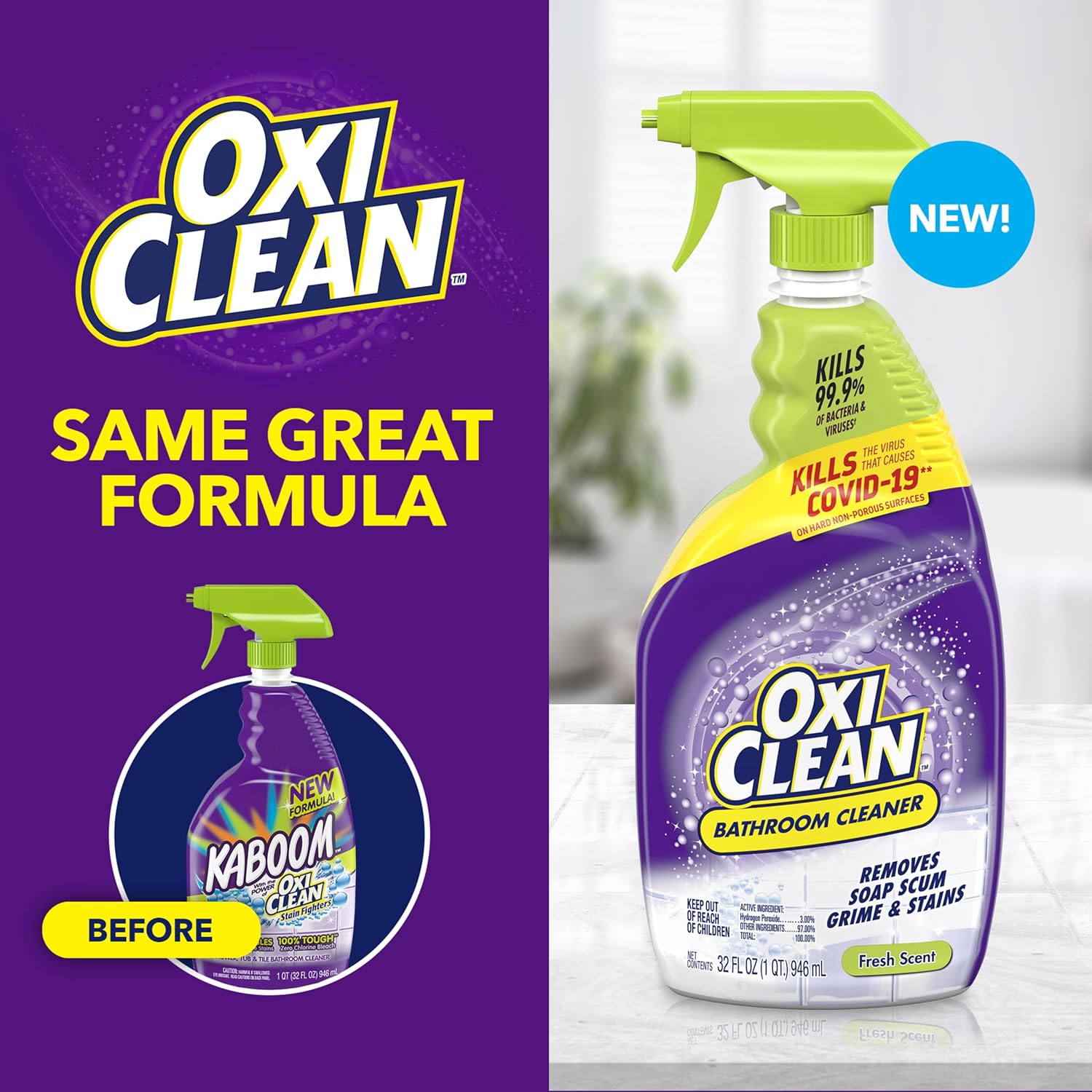 OxiClean Bathroom Cleaner 32 oz Stainfighters