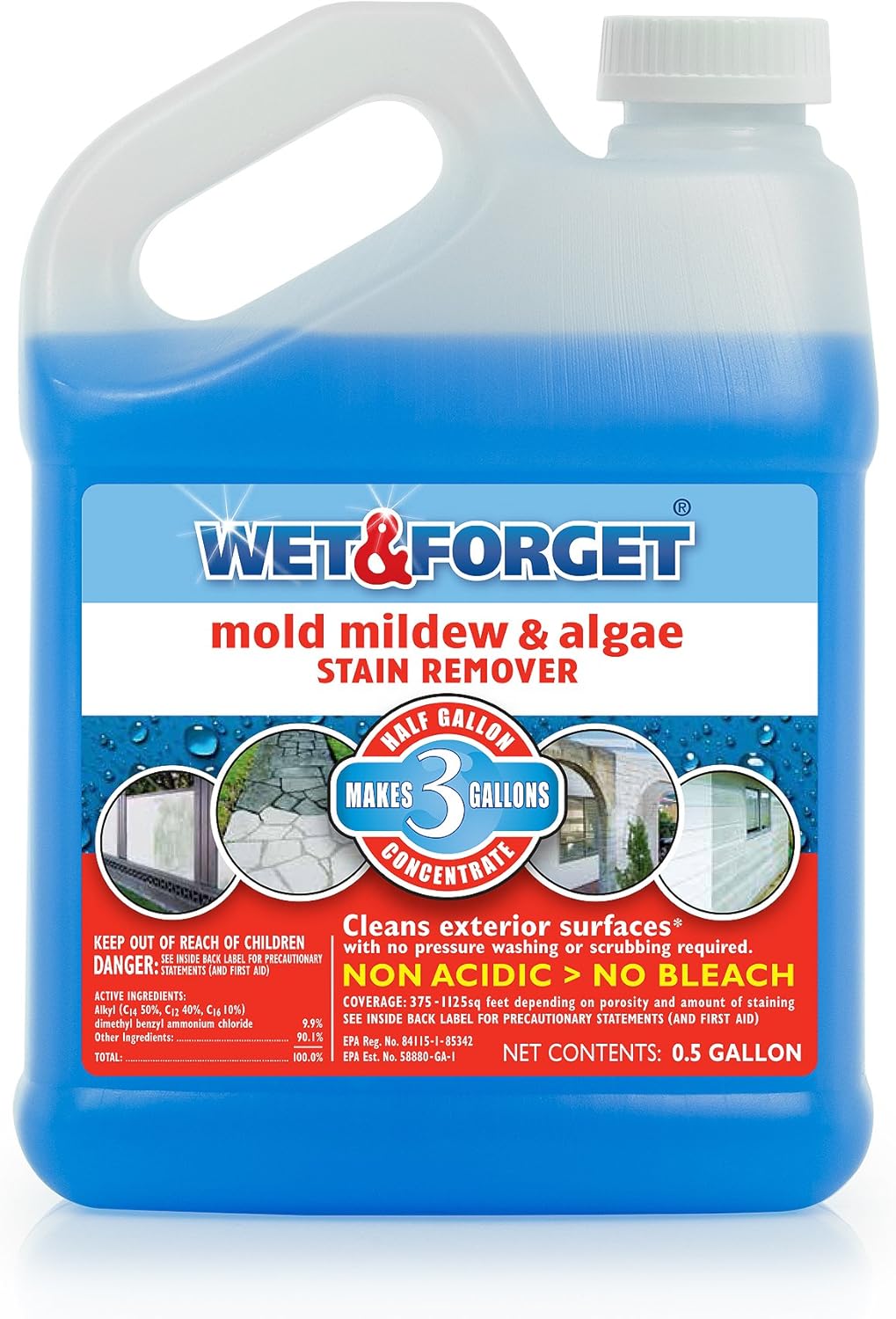 Wet Forget No Scrub Outdoor Cleaner 05 Gallon