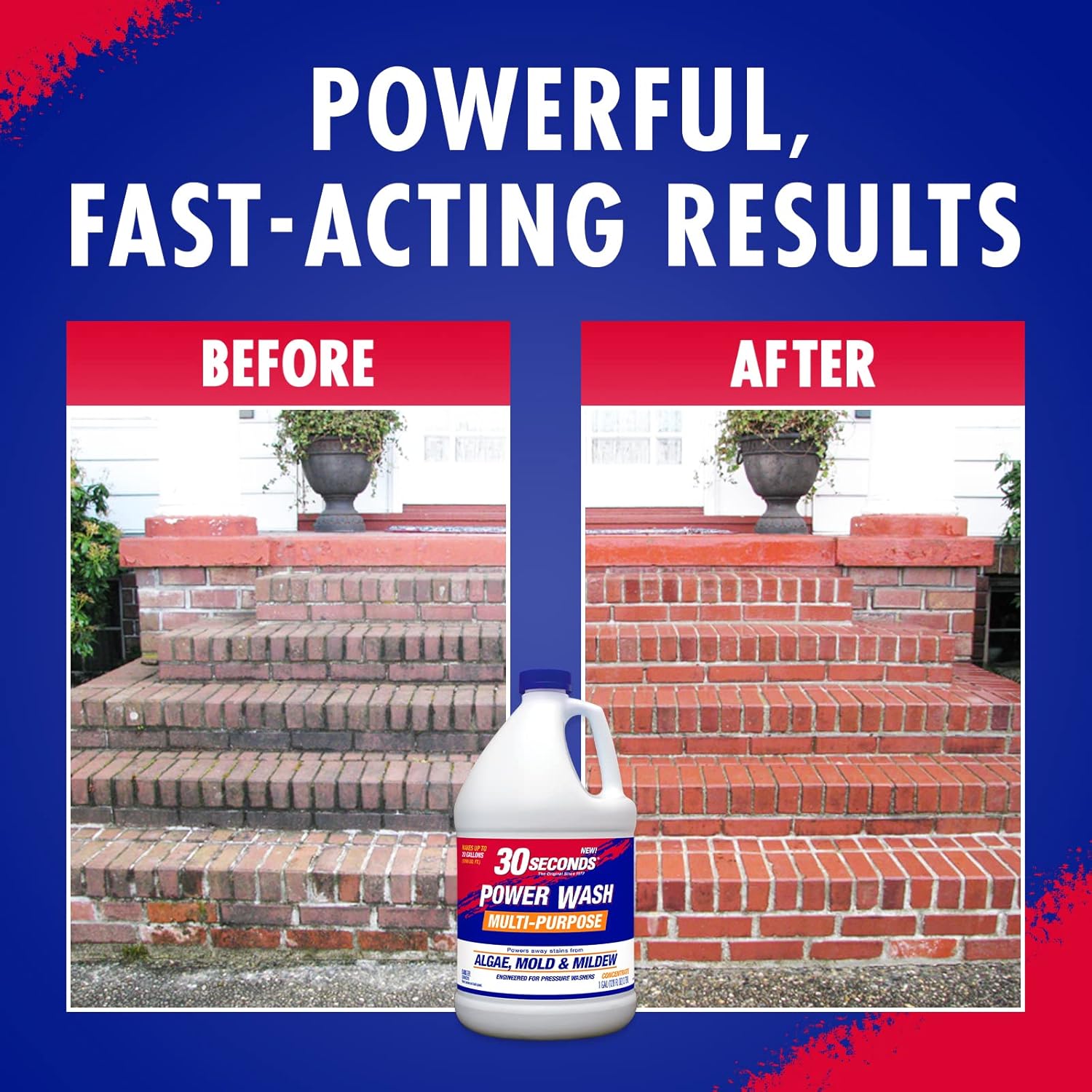 30 SECONDS Pressure Washer Cleaner 20 Gallons Mold Mildew Remover