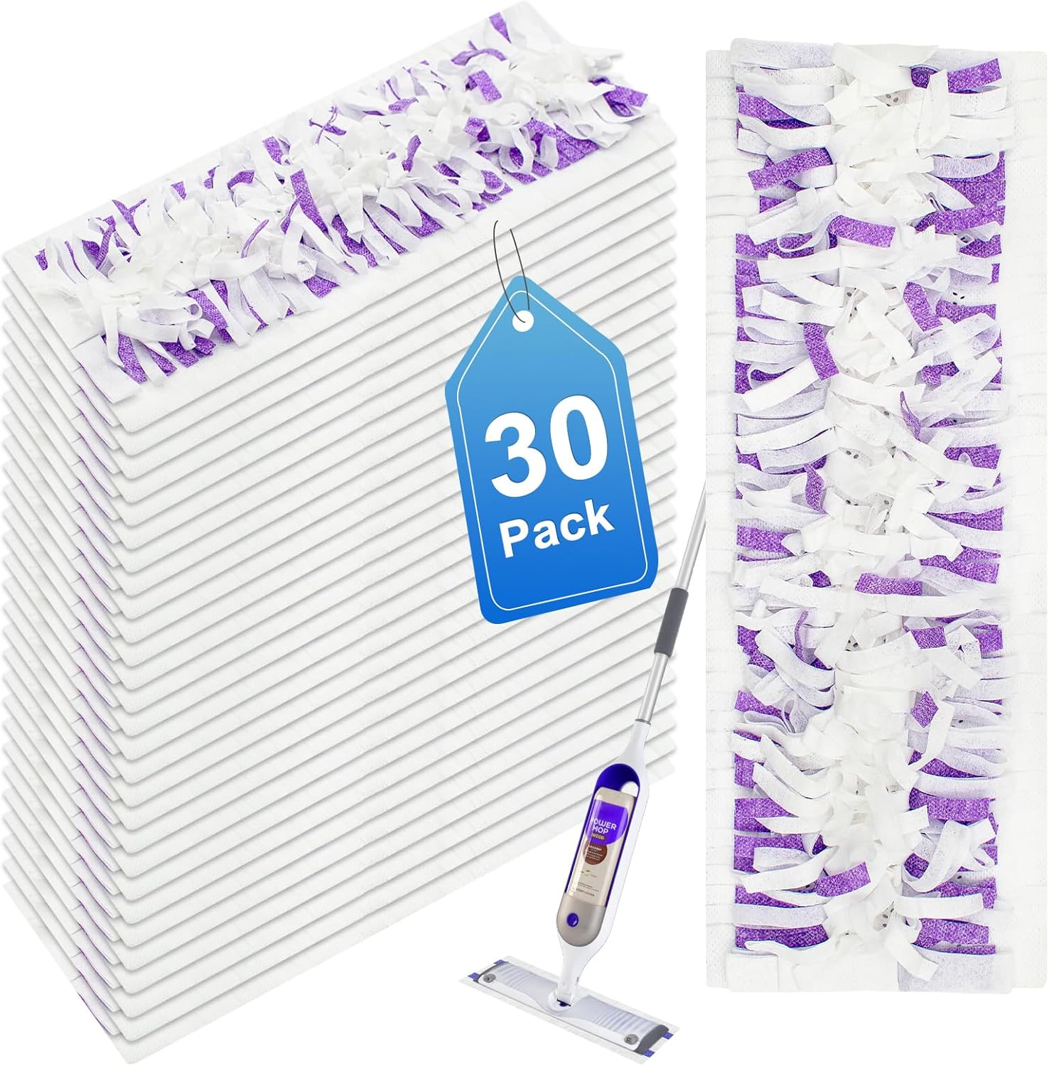 30-Pack Swiffer Power Mop Refill Pads Dry Wet