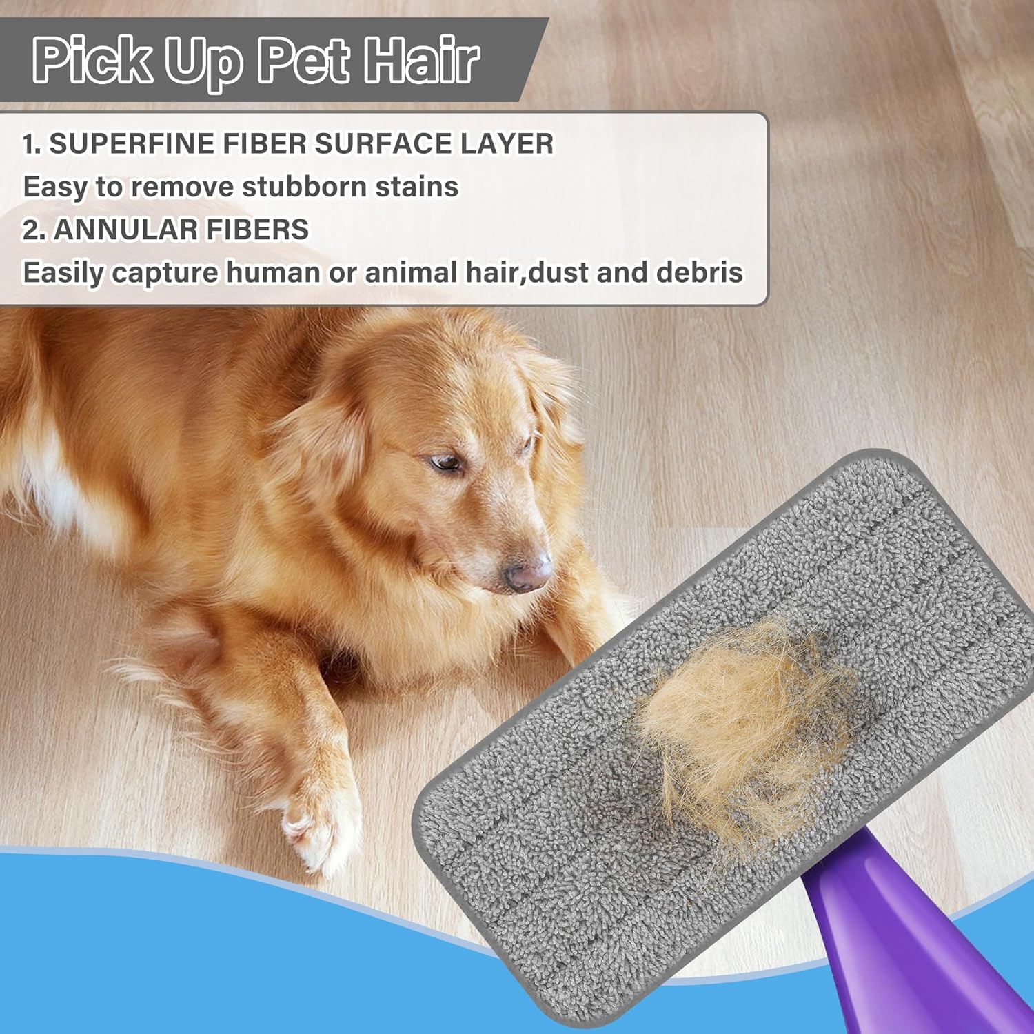 FORSPEEDER 7 Pack Reusable Mop Pads for Swiffer WetJet