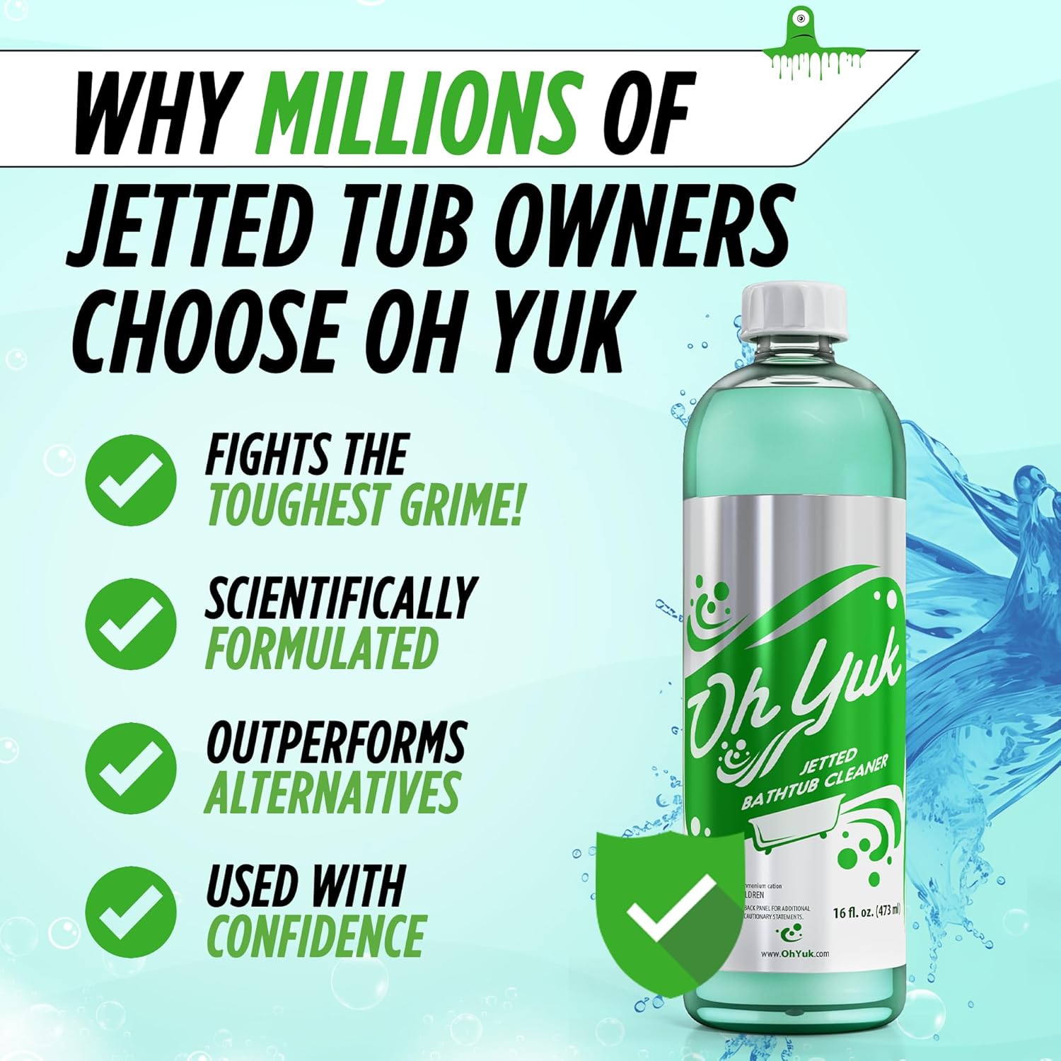 Oh Yuk Jetted Tub Cleaner - 4 Cleanings per Bottle
