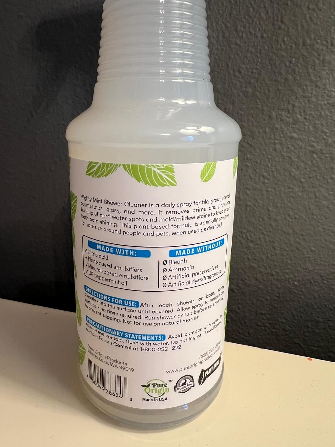 Mighty Mint Shower Cleaner - No Rinse No Scrub 16oz