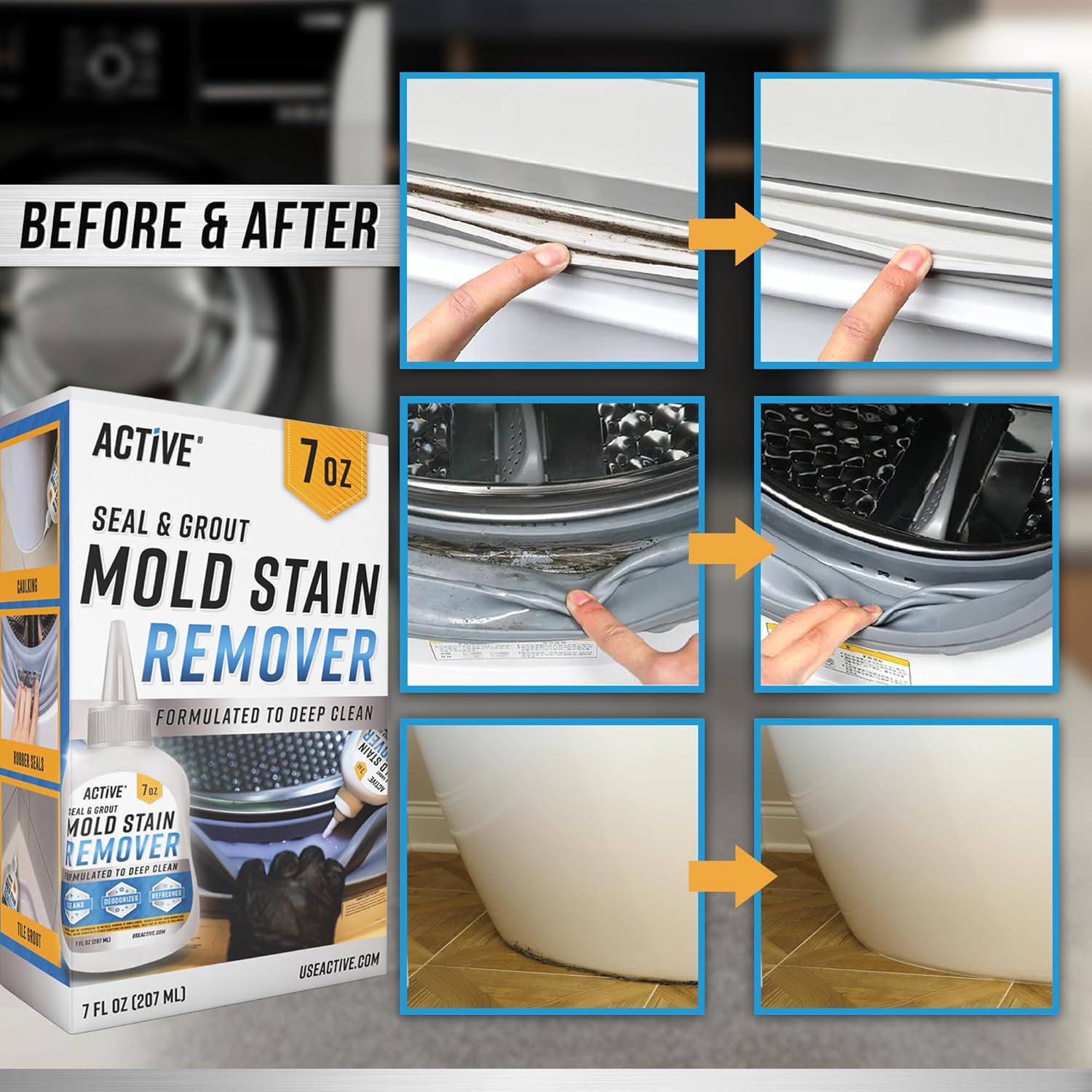 ACTIVE Mold Stain Remover Gel 7 Fl Oz