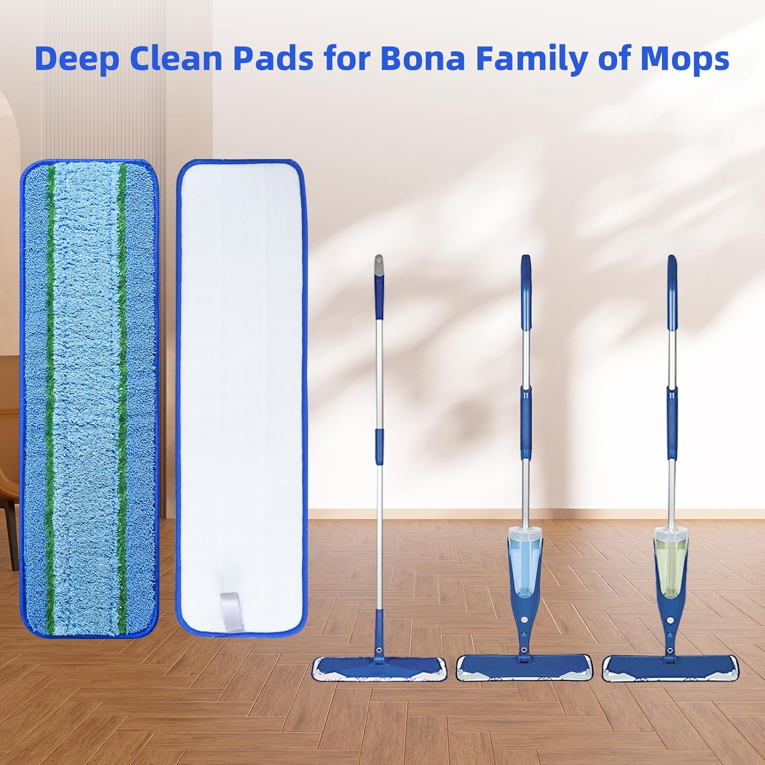 AnDongo 6 Pack Deep Clean Pads for Bona Mops 1