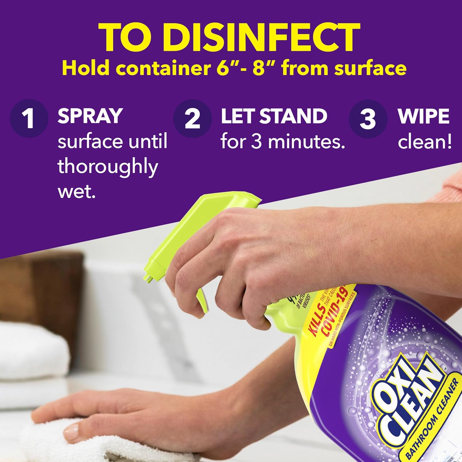 OxiClean Bathroom Cleaner 32 oz Stainfighters