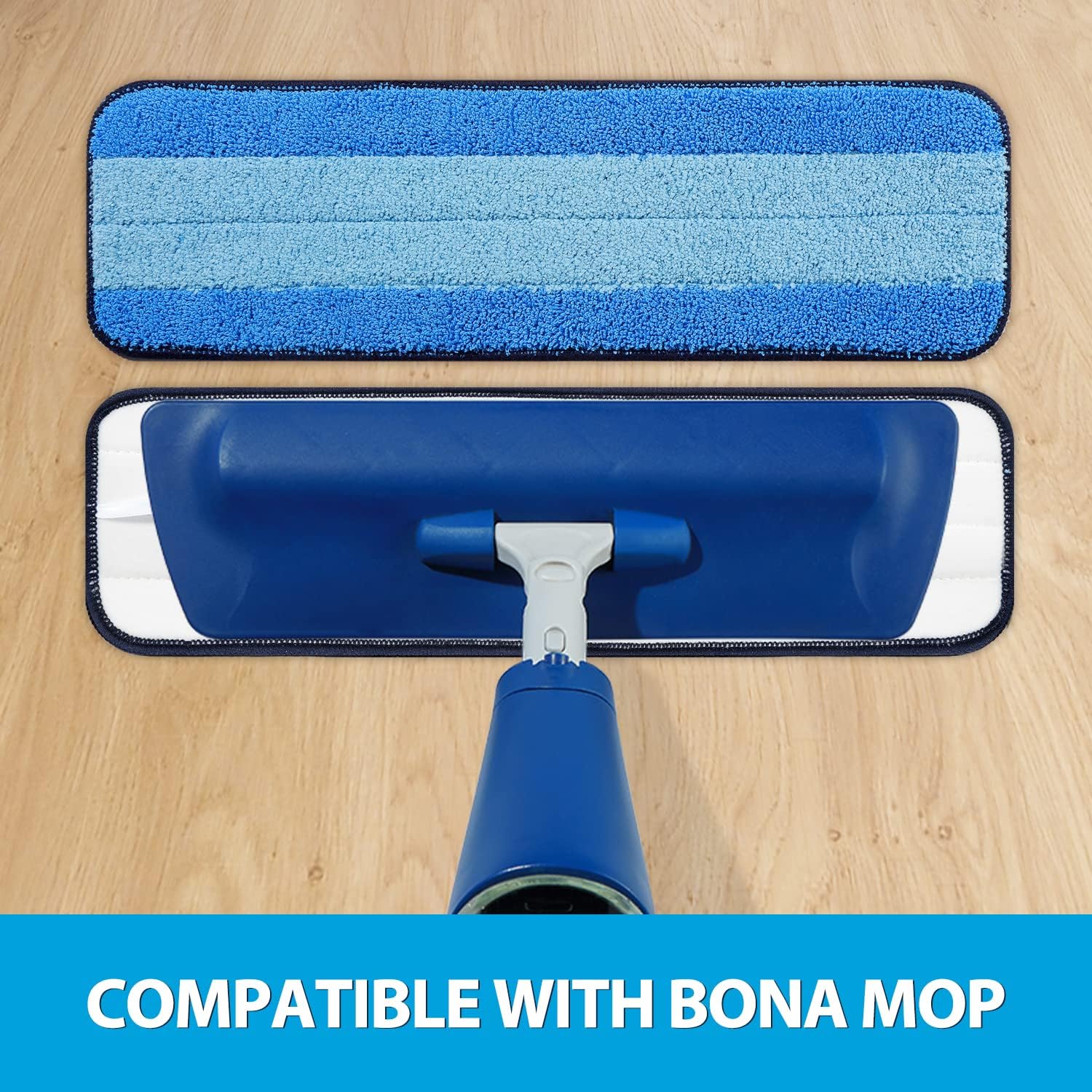 3 Pack Microfiber Mop Pads for Bona Mop Reusable No Residue