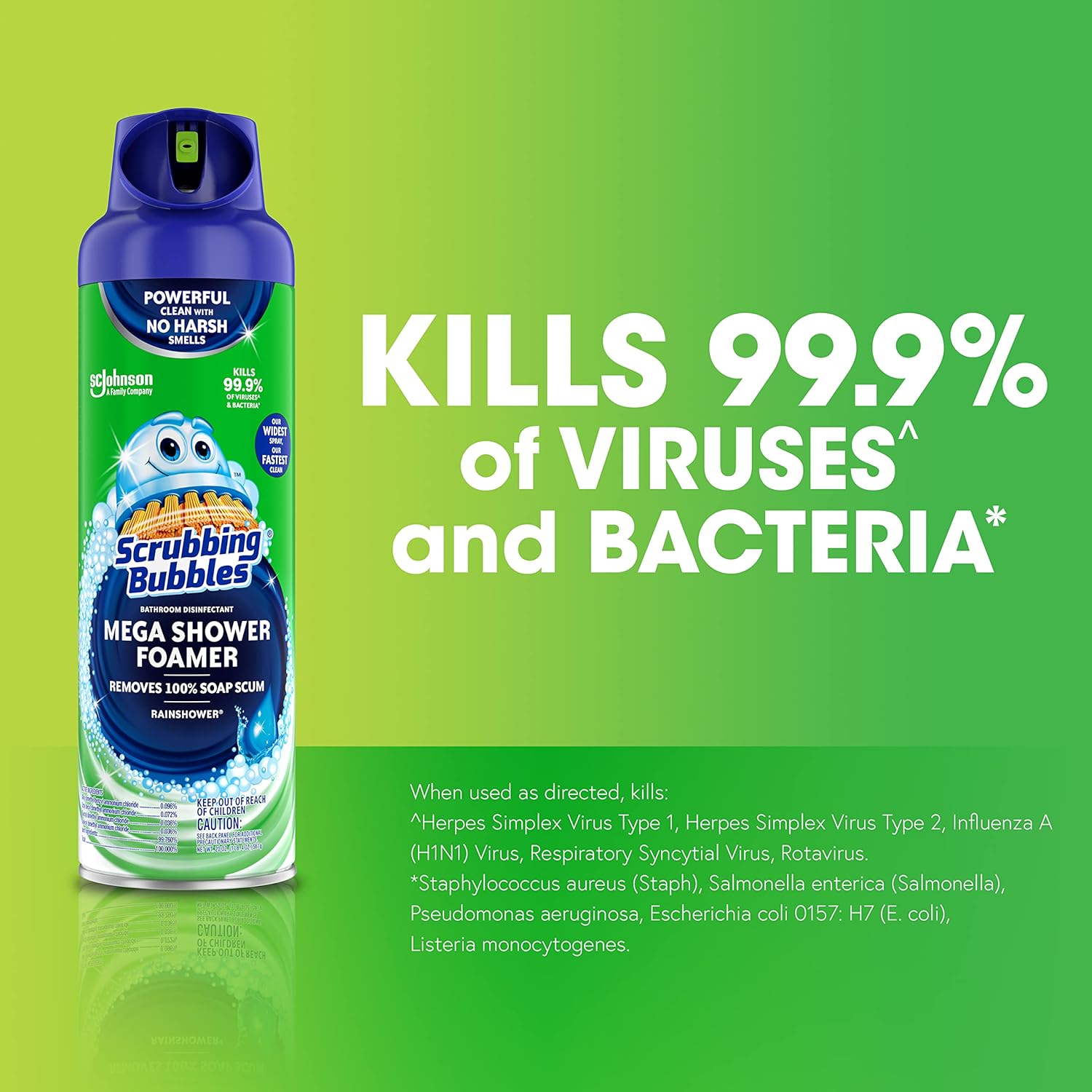 Scrubbing Bubbles Mega Bathroom Foamer Rainshower Scent 20oz Pack of 2