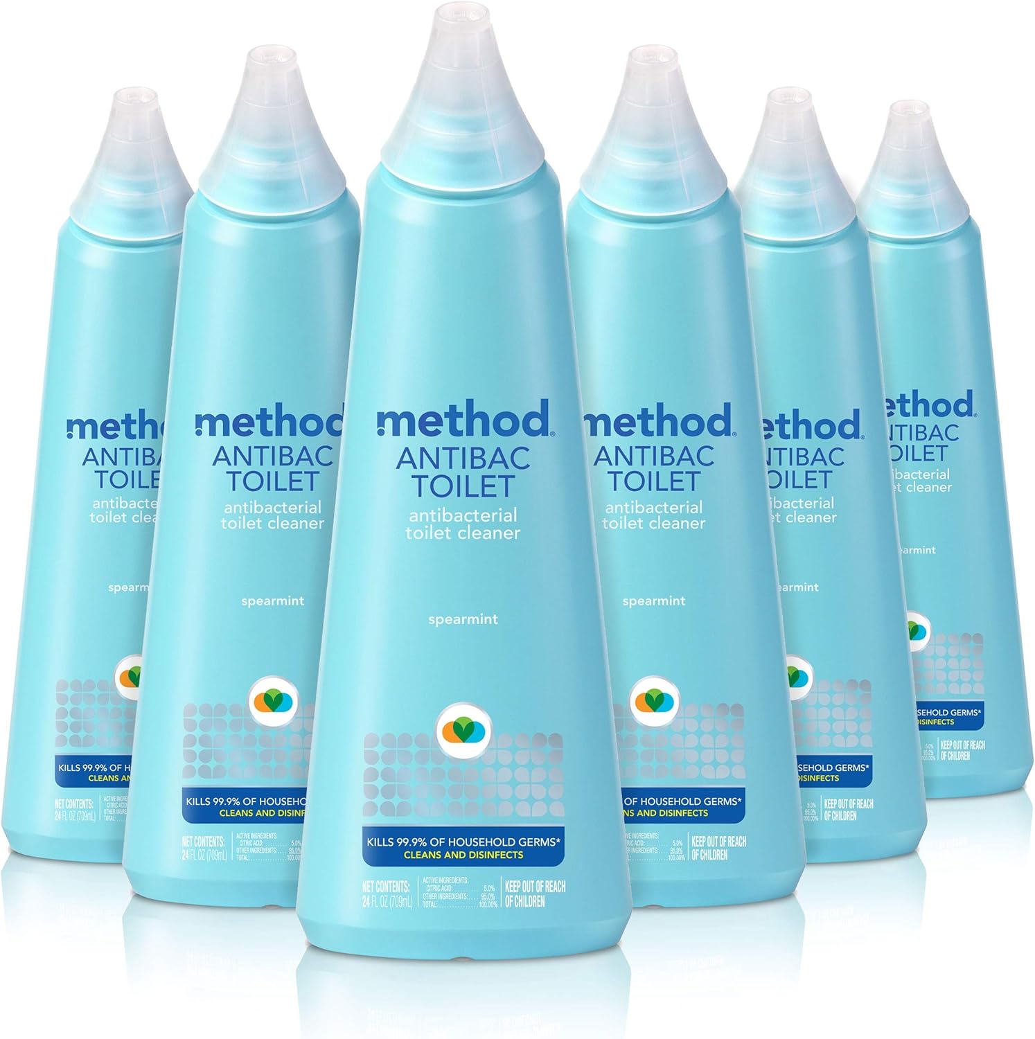 Method Antibacterial Toilet Cleaner Spearmint 24 Fl Oz Pack of 6