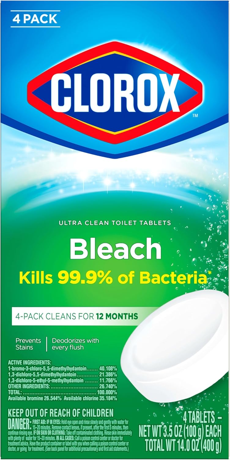 Clorox Ultra Clean Toilet Tablets 35 oz 4 Count