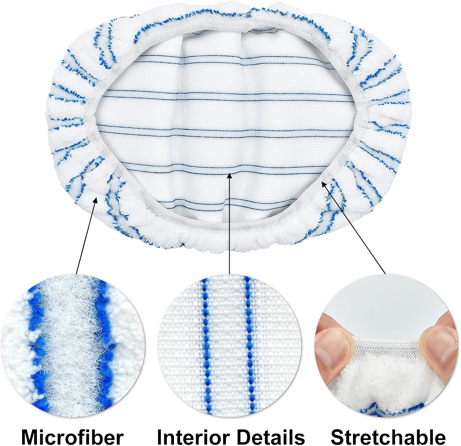 O-Cedar Mop Refills 3 Pack Replacement Pads 15x8 Flat