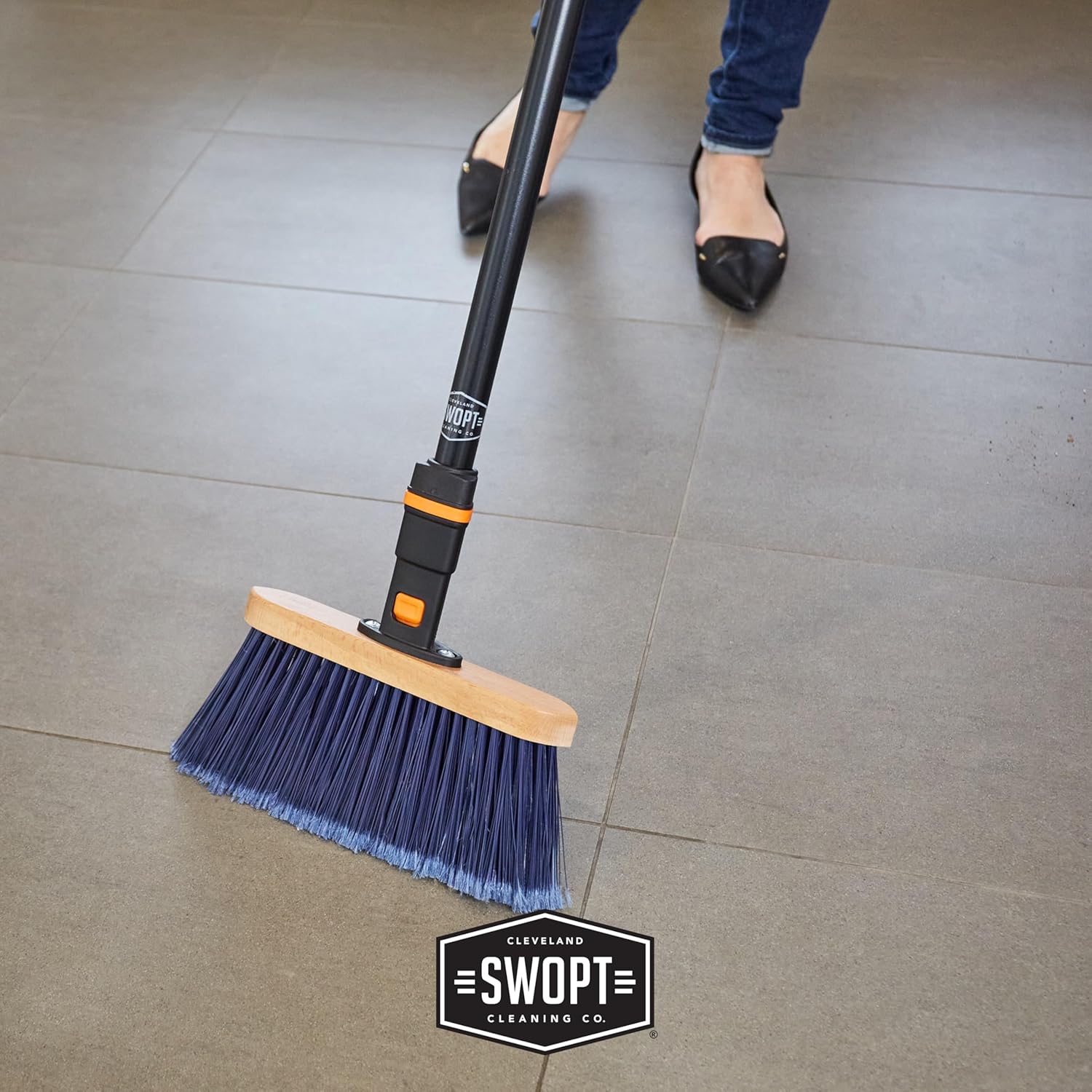 SWOPT 48 Standard Steel Handle - Interchangeable Cleaning System