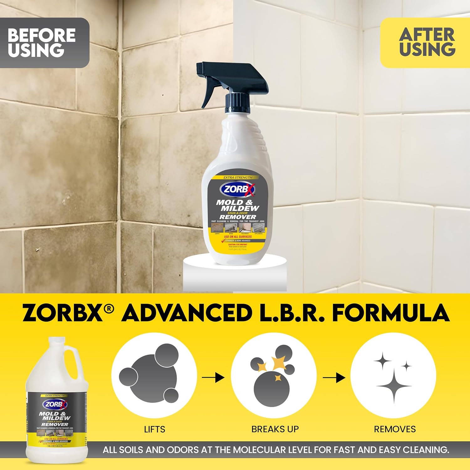 ZORBX Extra Strength MM Stain Remover 24 Fl Oz