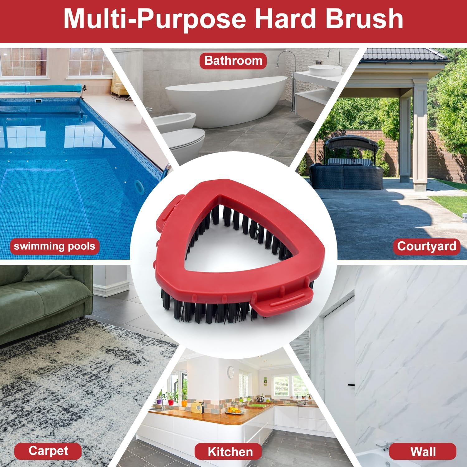 GFRED Replacement Scrub Brush Head for O Cedar 2 Tank Spin Mop
