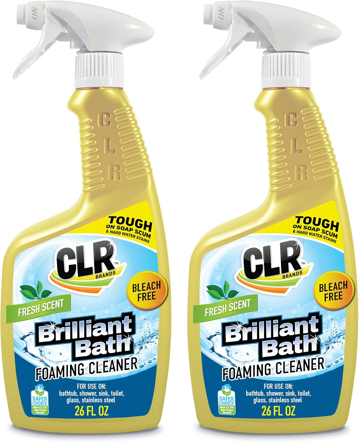 CLR Brilliant Bath Foaming Cleaner Spray 26 Oz Pack Of 2