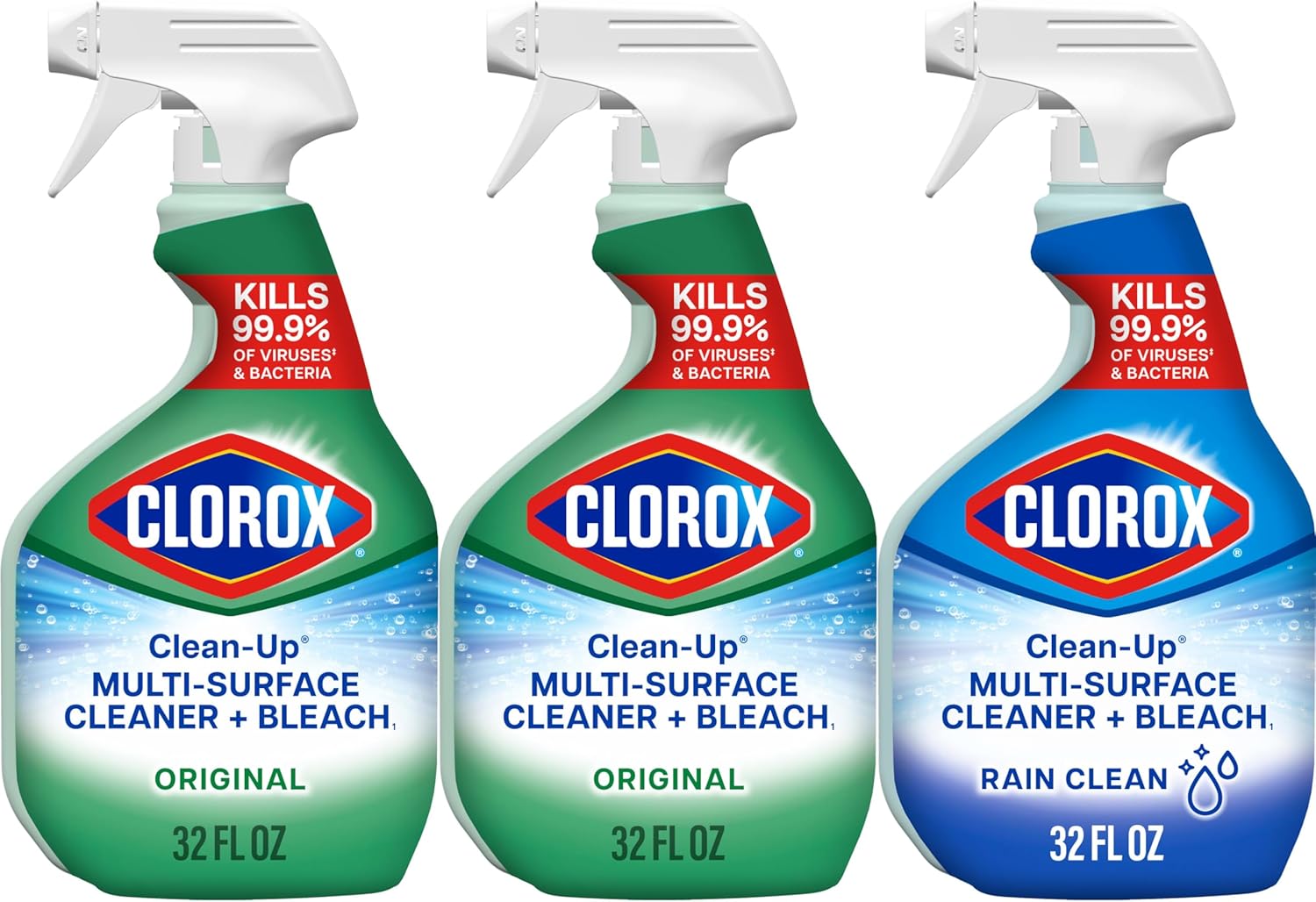 Clorox Clean-Up Cleaner Bleach Value Pack 32 oz Pack of 3