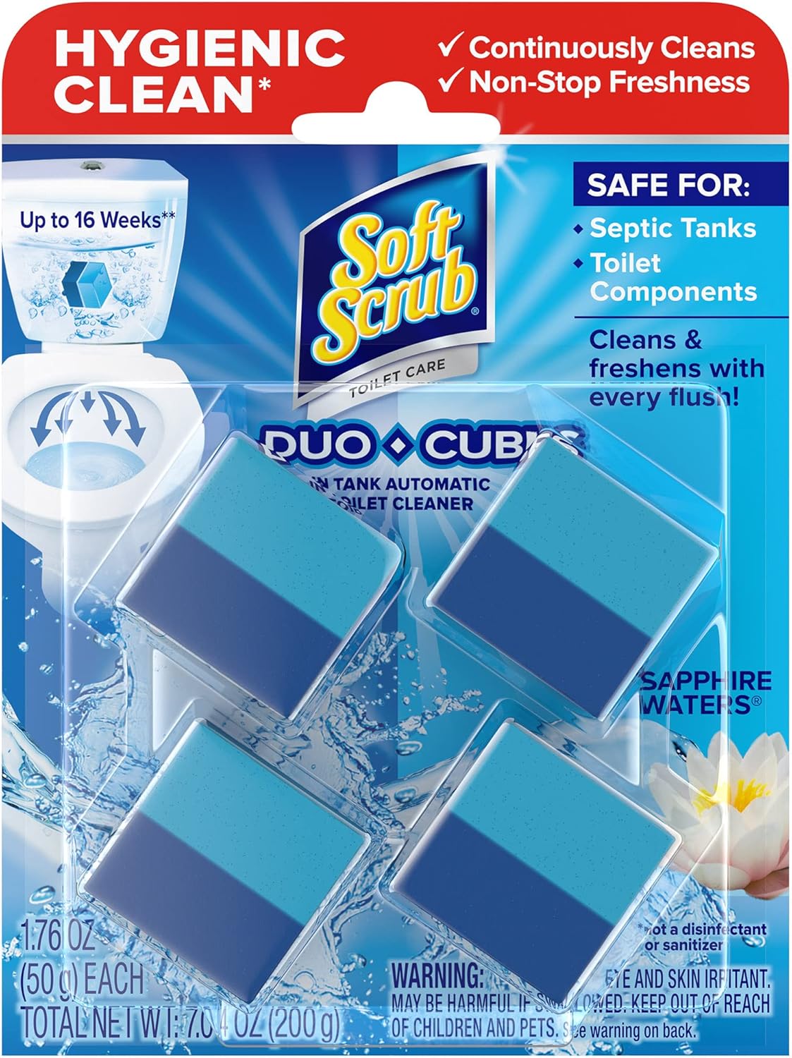 Soft Scrub In-Tank Toilet Cleaner Duo-Cubes