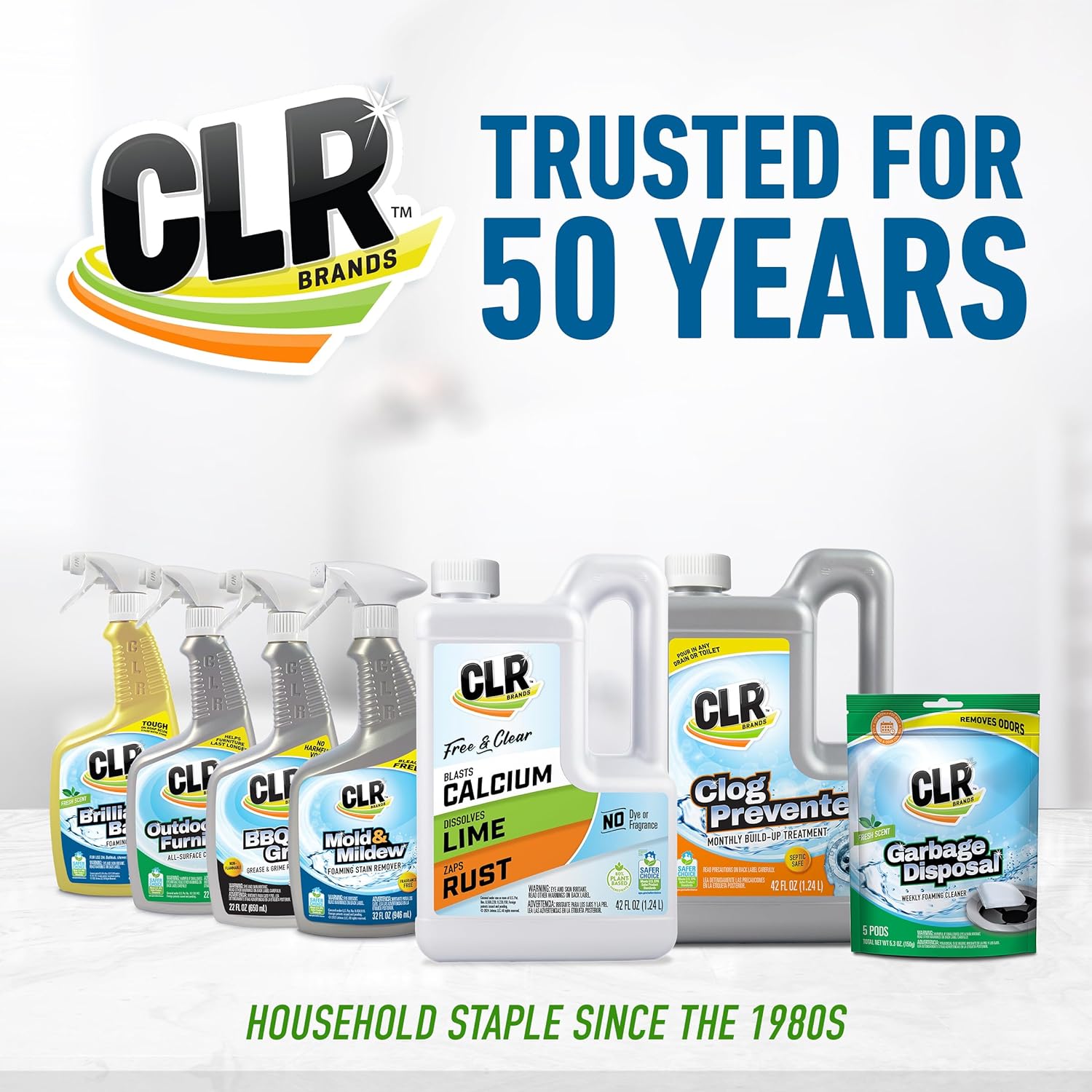 CLR Mold Mildew Clear Bleach-Free Spray 32 Fl Oz Pack of 2
