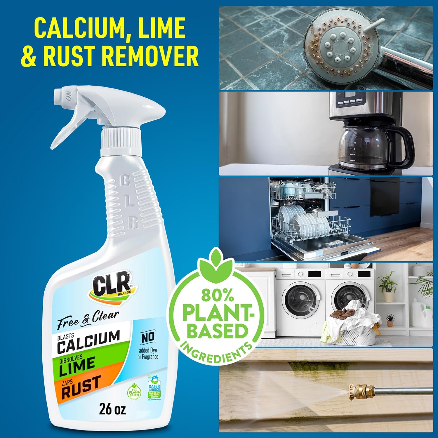 CLR Calcium Lime Rust Remover 26 Oz Free Clear