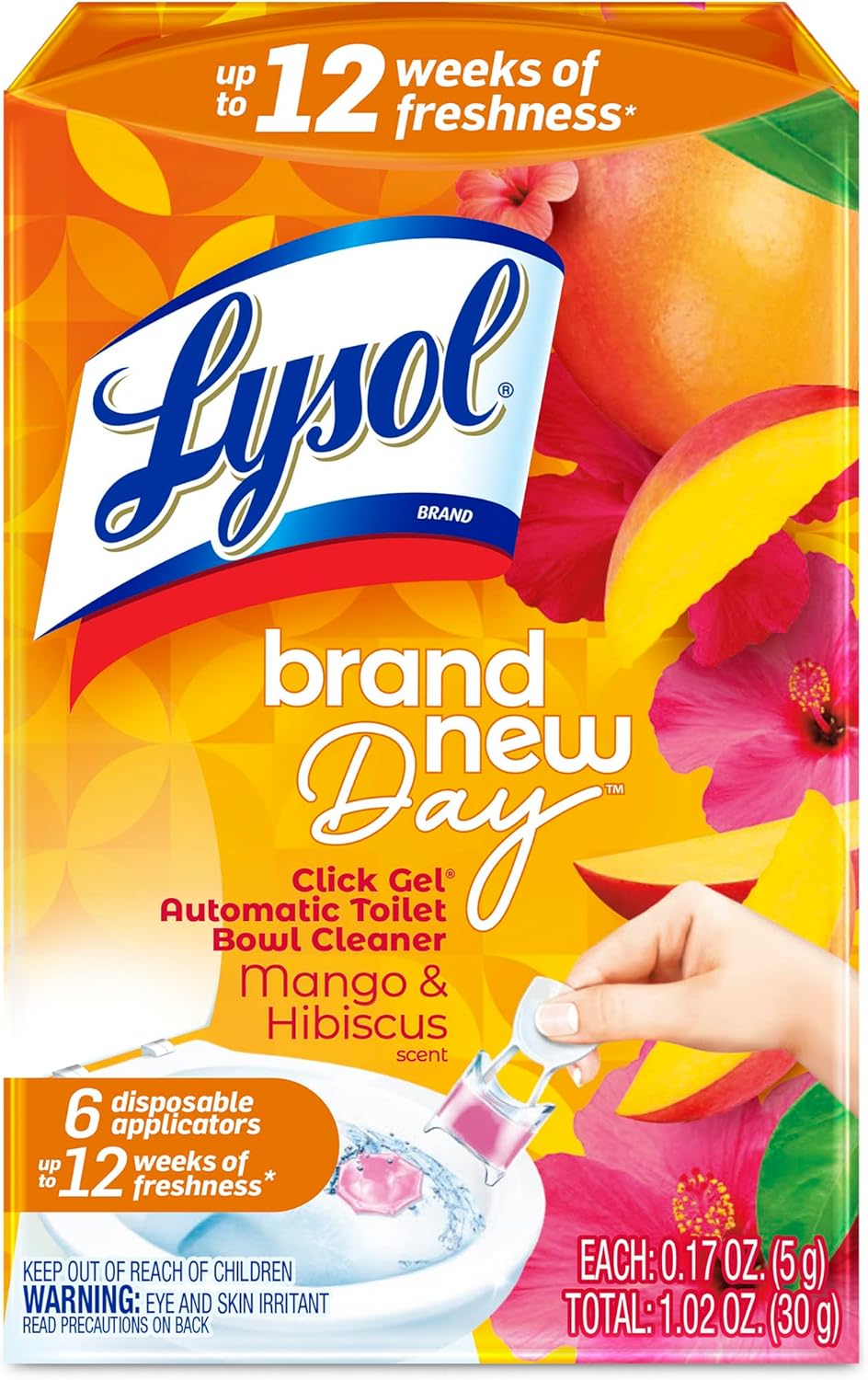 Lysol Click Gel Toilet Bowl Cleaner 6 Count