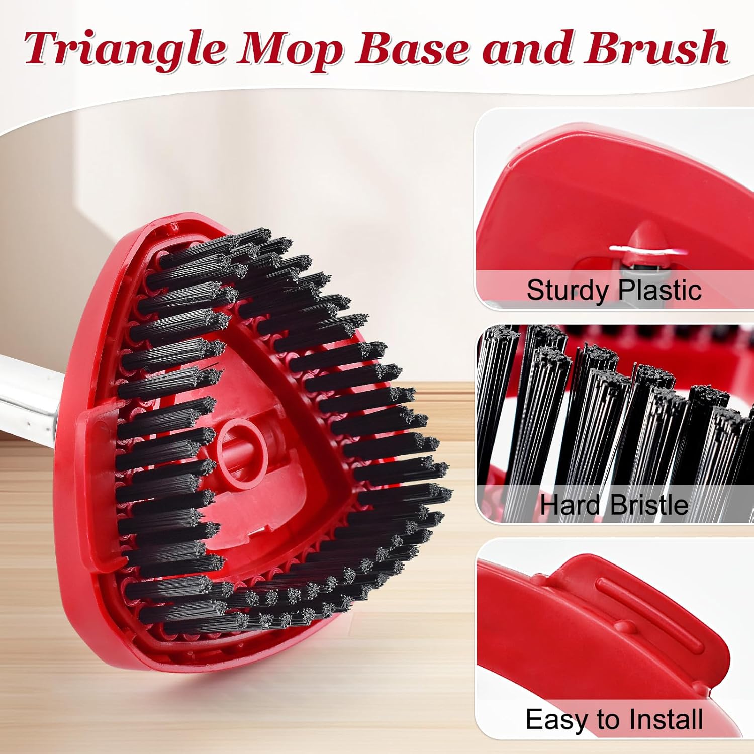 Aiyiried Spin Mop Handle and Replacement Heads Combo Set