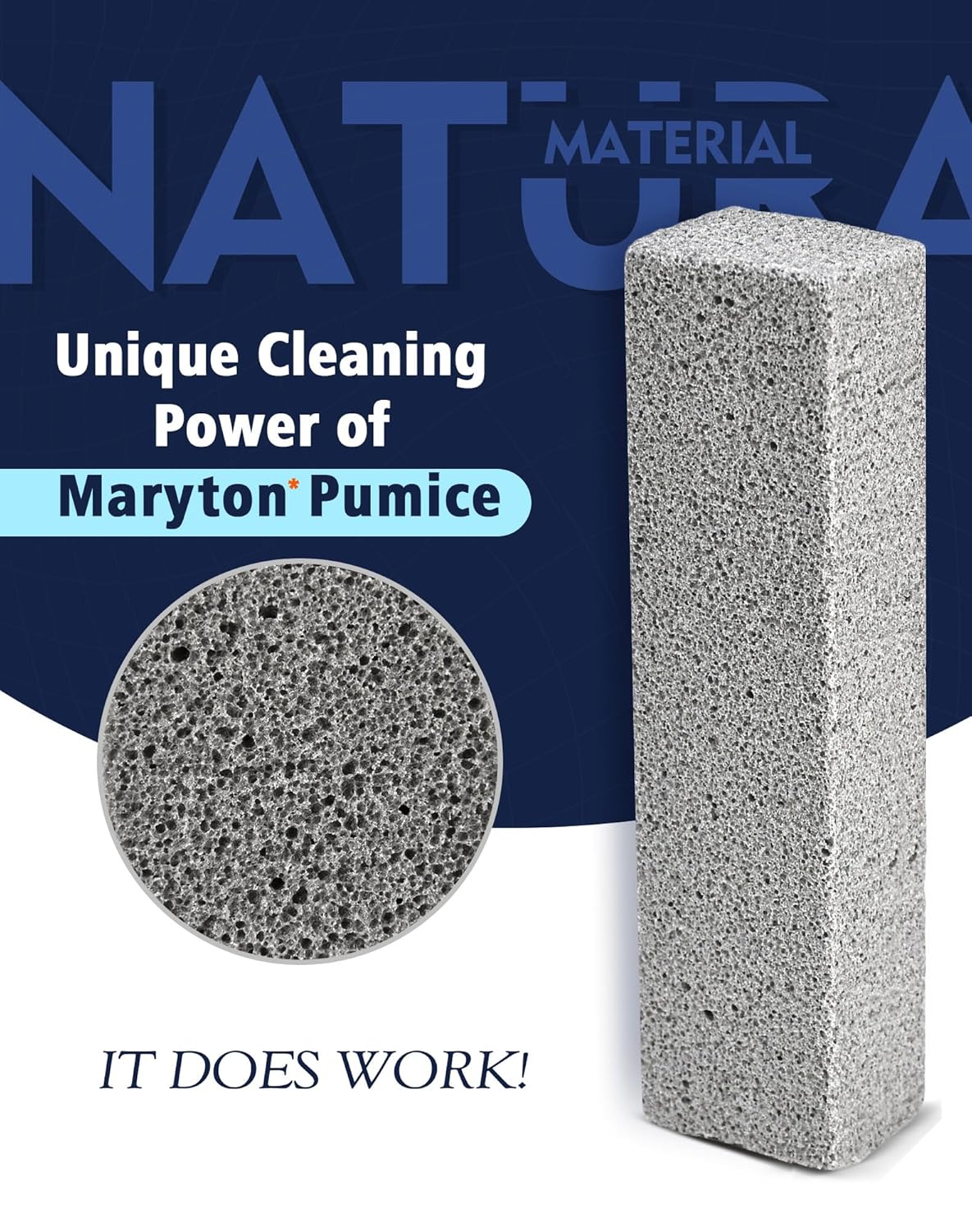 Maryton Pumice Stone for Toilet Bath Cleaning 6 Count