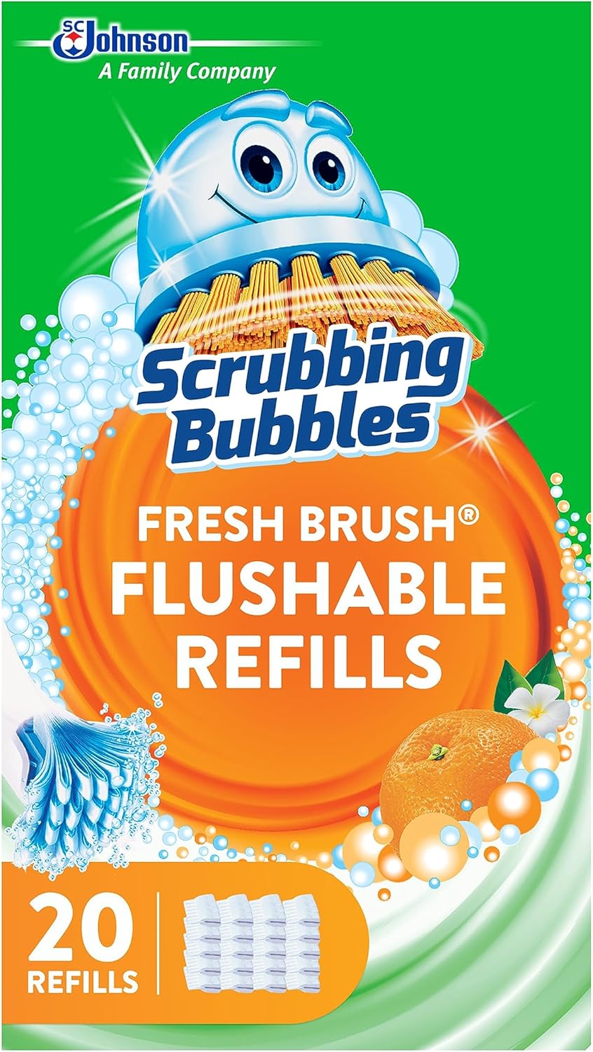 Scrubbing Bubbles Citrus Scent Toilet Refill Pads - 20 Count Pack