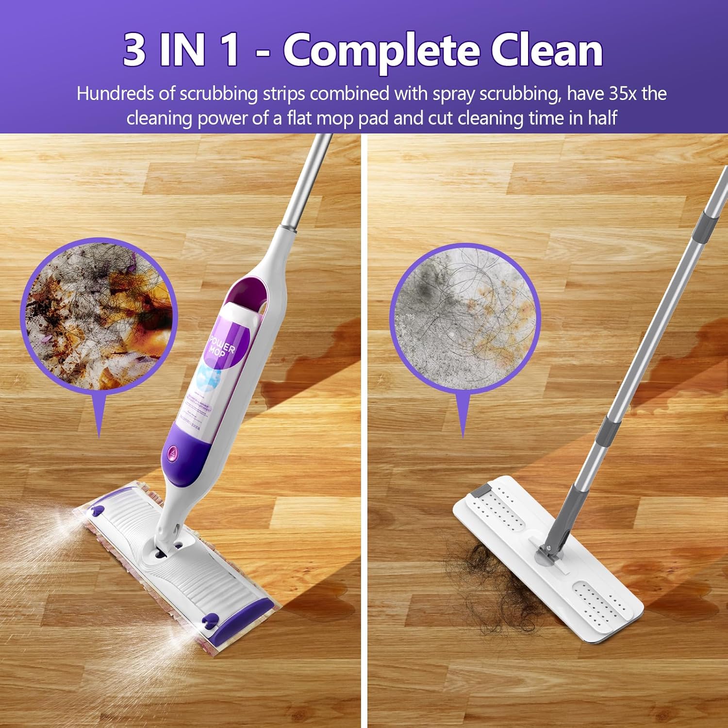 Kukident Power Mop Refills 24 Count Multi-Surface Safe